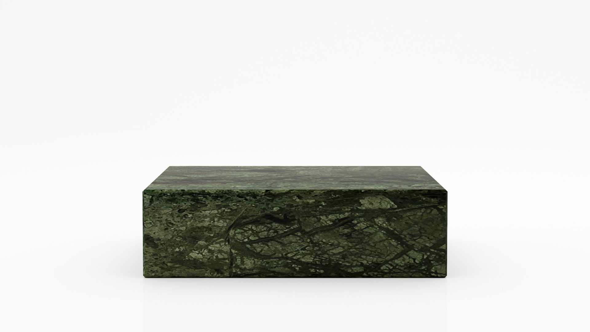 Rechthoekige marmeren salontafel Blocco - Verde Guatemala - 100x60cm
