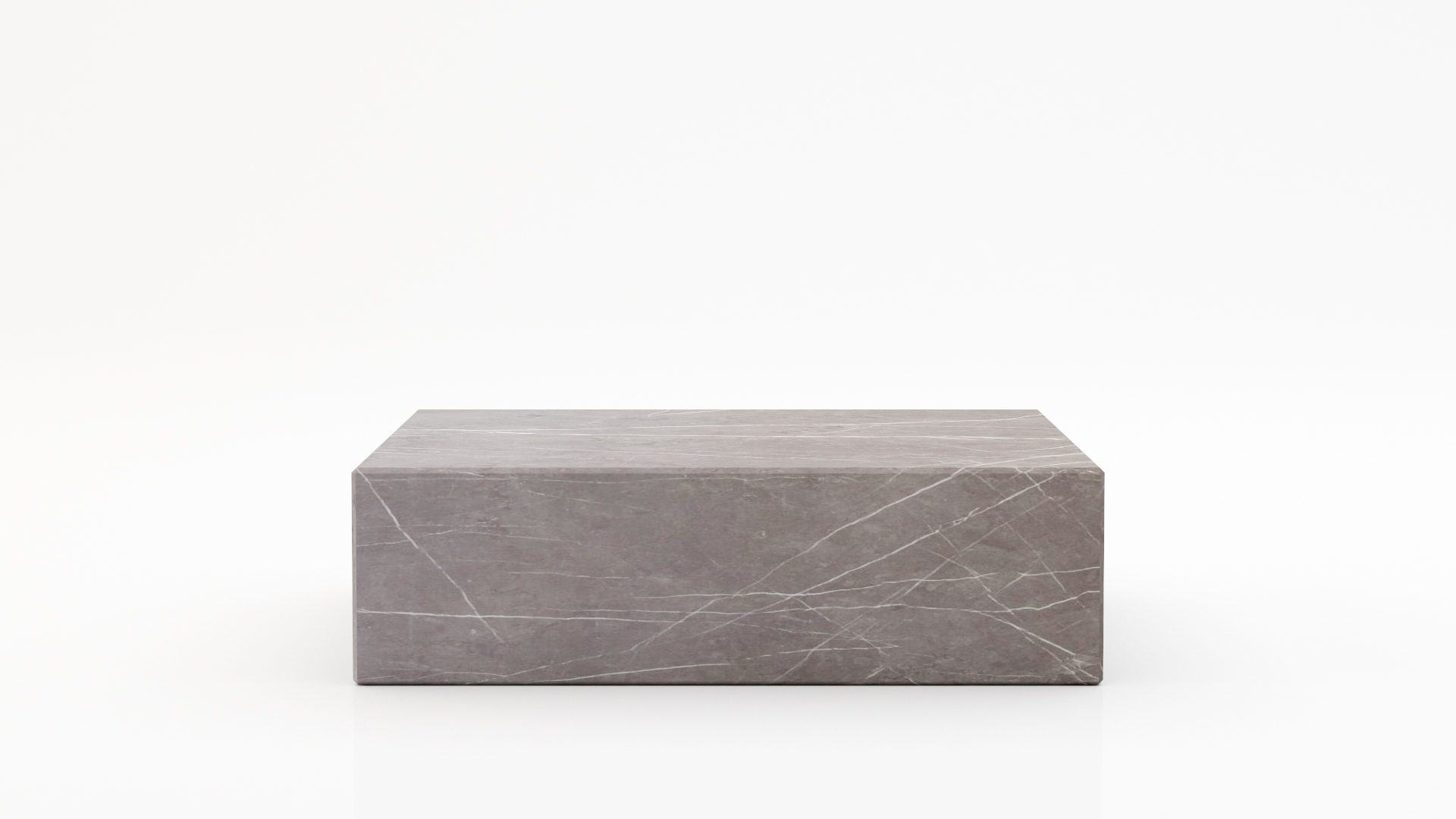 Rechthoekige marmeren salontafel Blocco - Pietra Grey - 100x60cm