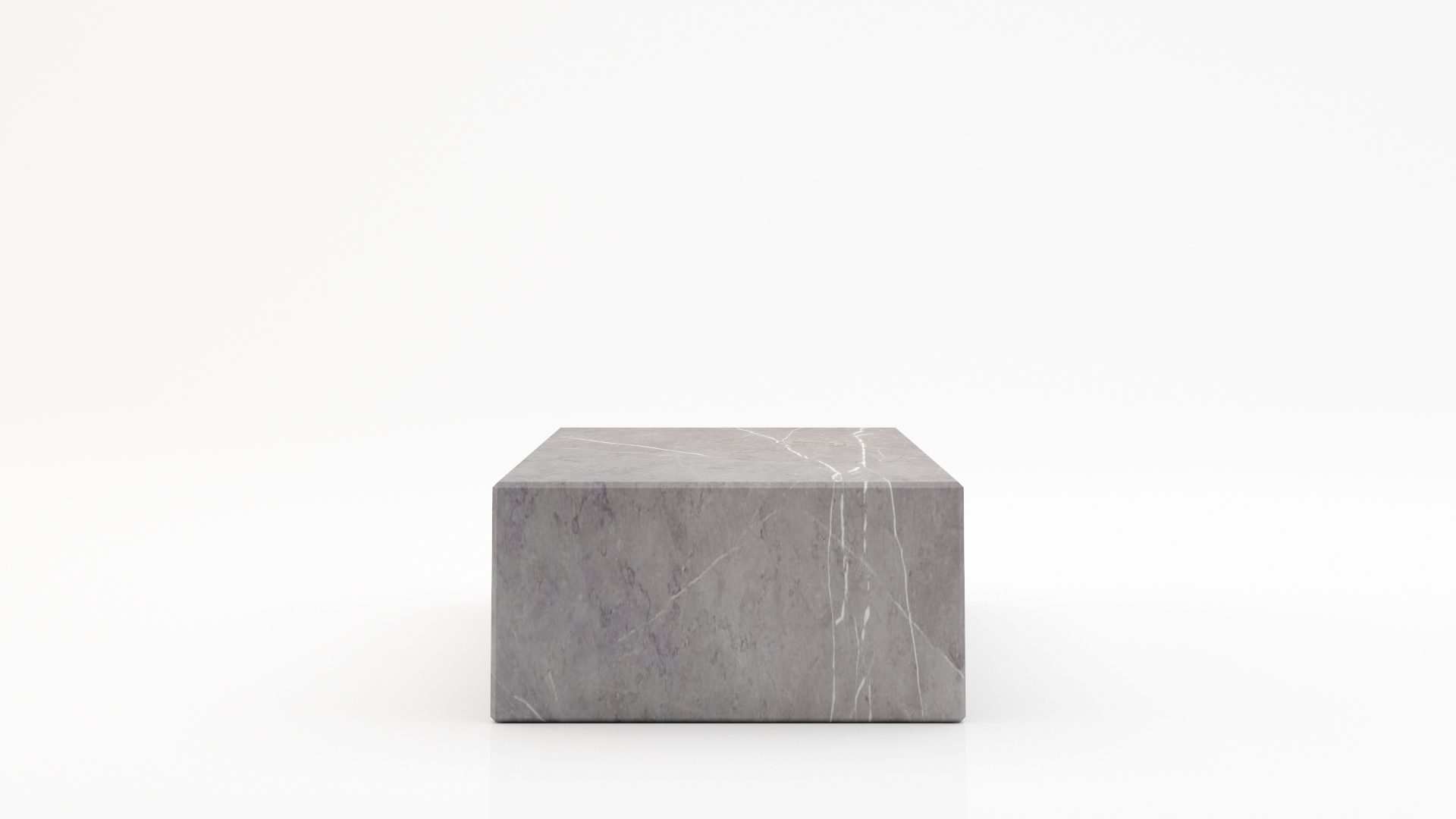Rechthoekige marmeren salontafel Blocco - Pietra Grey - Afbeelding 3