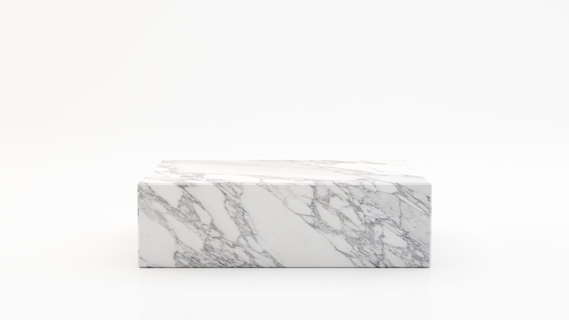 Rechthoekige marmeren salontafel Blocco - Arabescato Carrara - 100x60cm