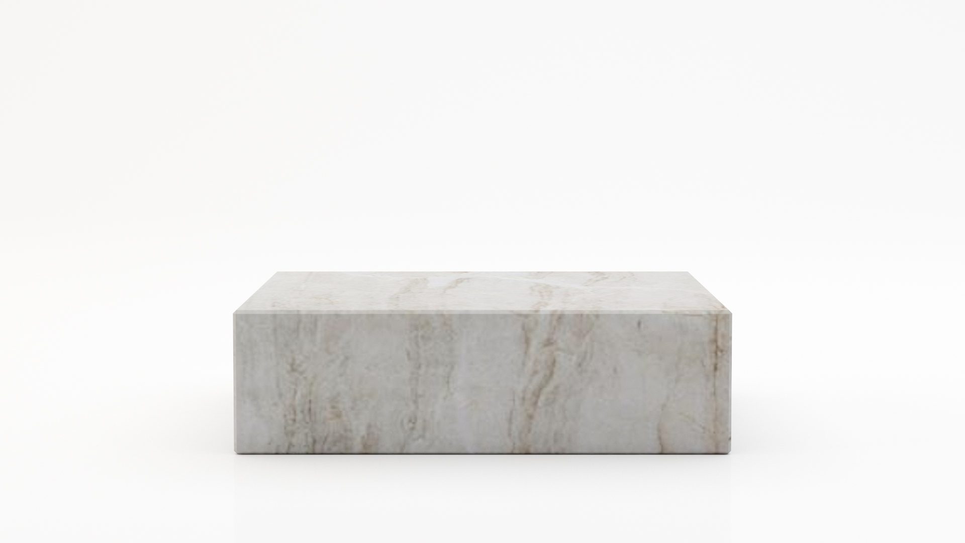 Rechthoekige marmeren salontafel Blocco - Taj Mahal Quartzite - 100x60cm