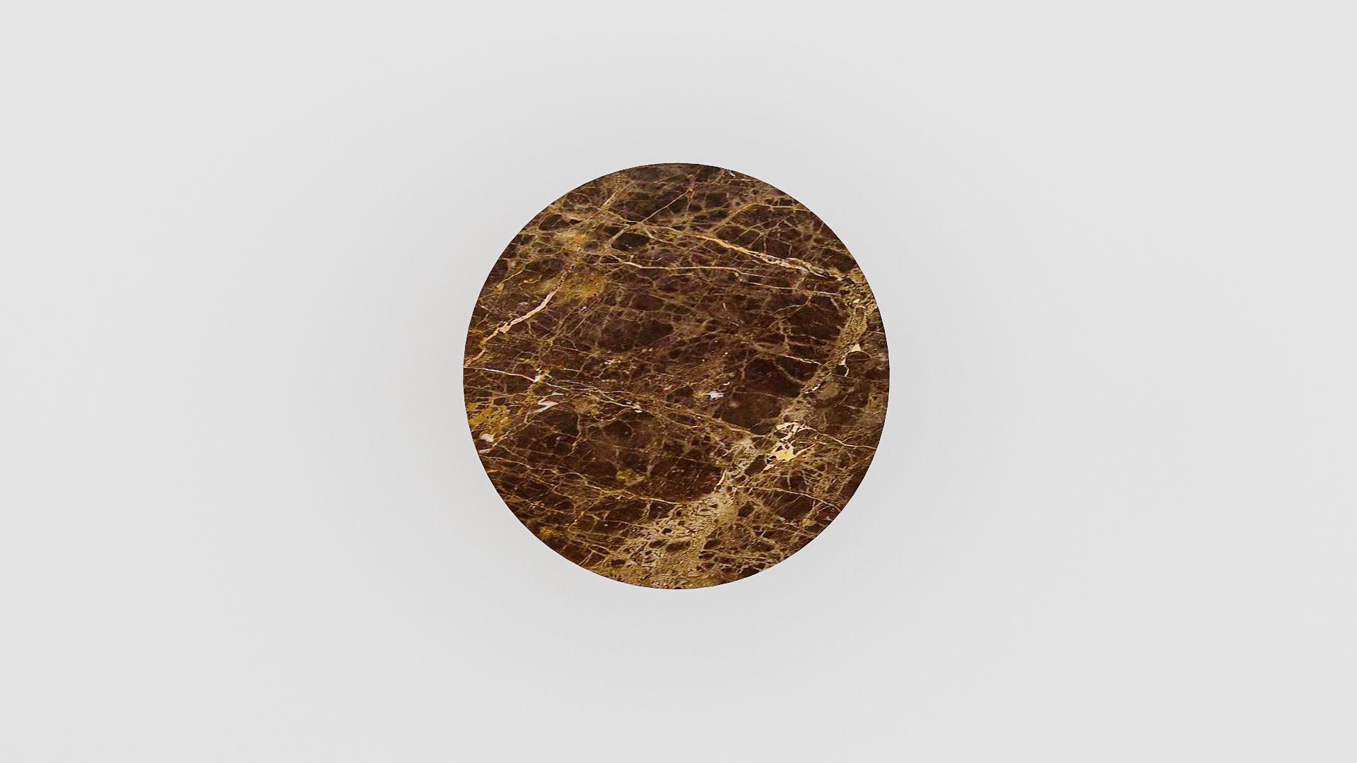 Ronde marmeren salontafel Caffė 3 - Emperador dark - Afbeelding 3