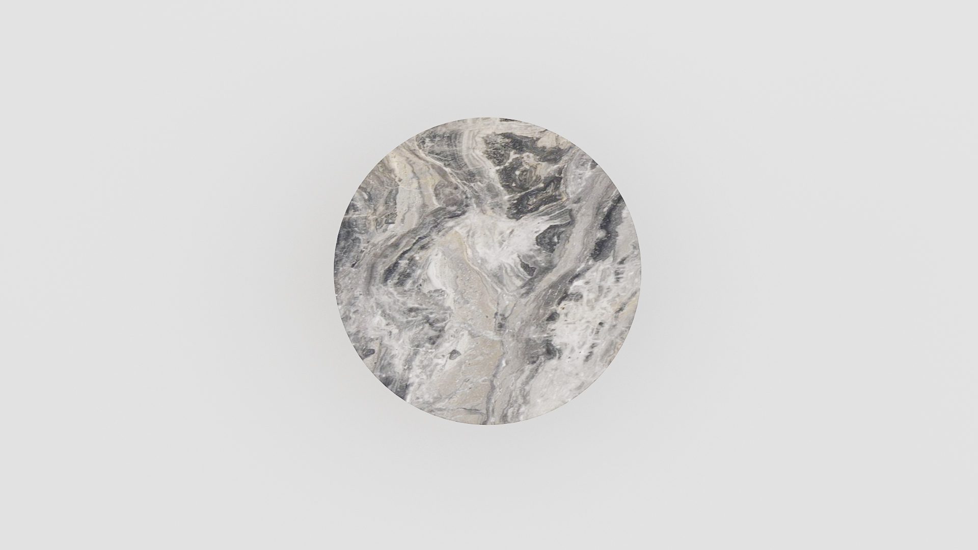 Ronde marmeren salontafel Caffė 3 Arabescato Orobico Grigio - Afbeelding 3