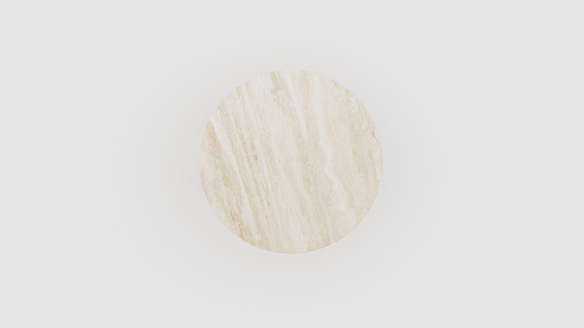 Ronde marmeren salontafel Caffė 3 - Travertino Chiaro - Afbeelding 3