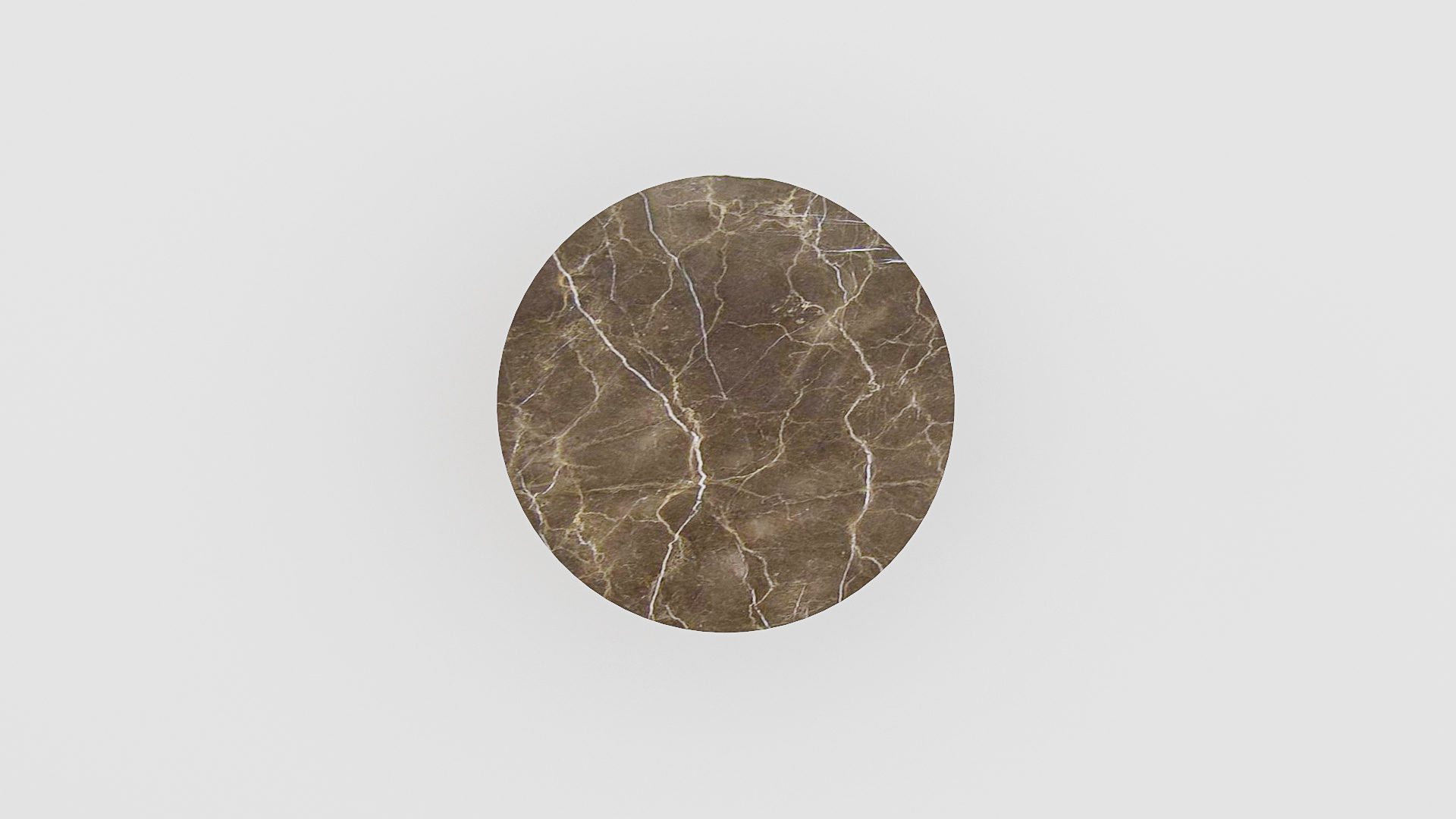 Ronde marmeren salontafel Caffė 3 - Royal Brown - Afbeelding 3