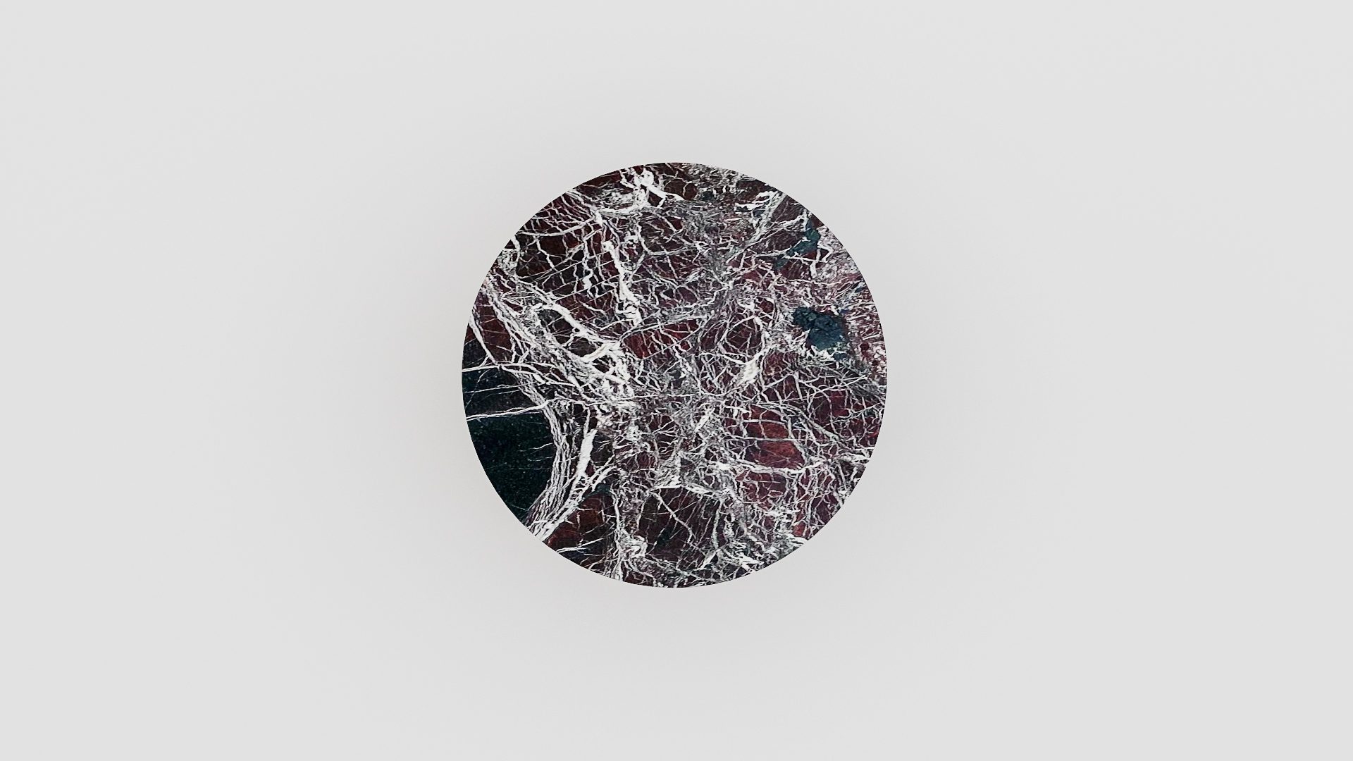 Ronde marmeren salontafel Caffė 3 - Rosso Levanto - Afbeelding 3