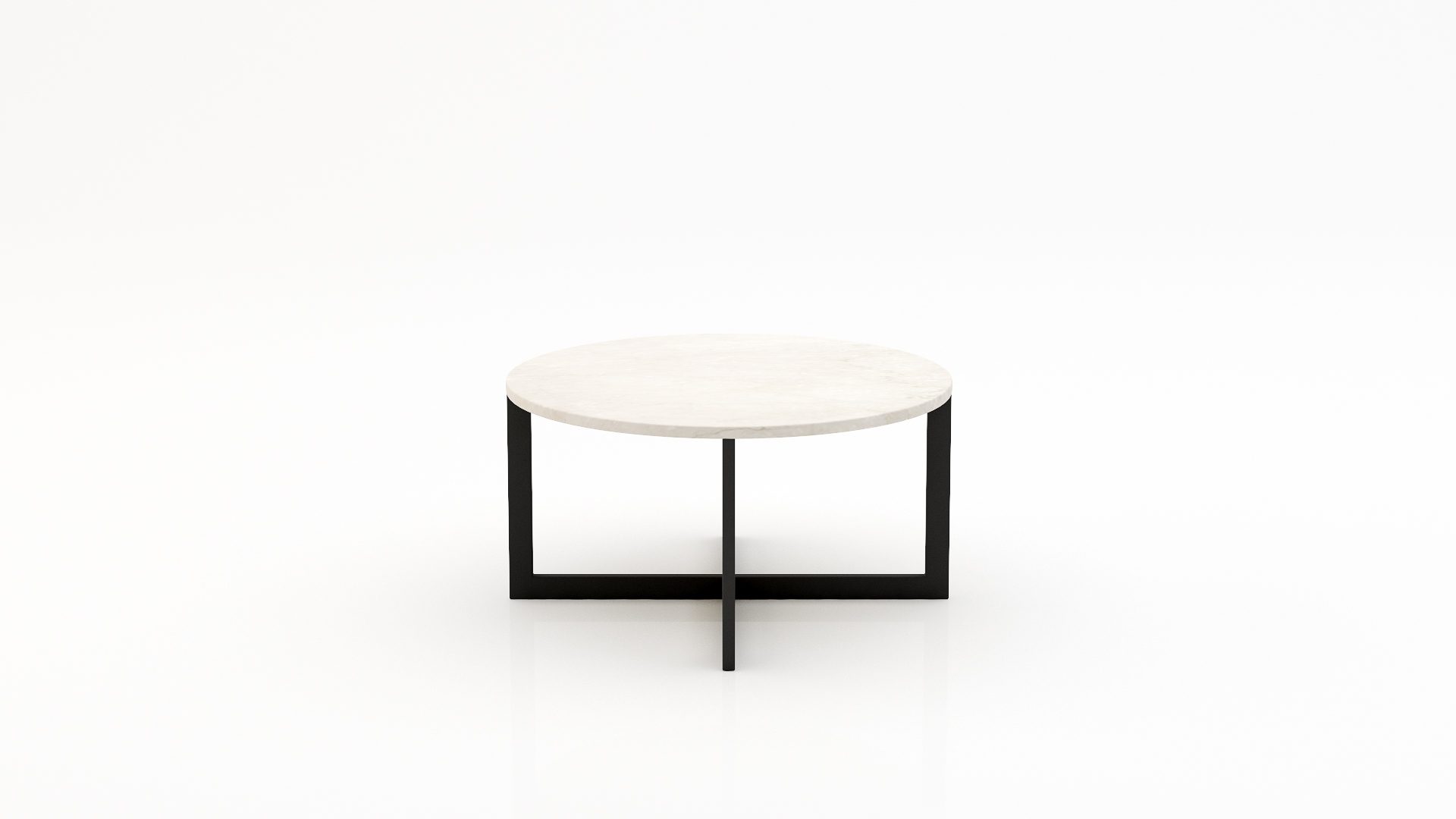 Ronde marmeren salontafel Caffė 4 - Botticino Semi Classico - 100cm