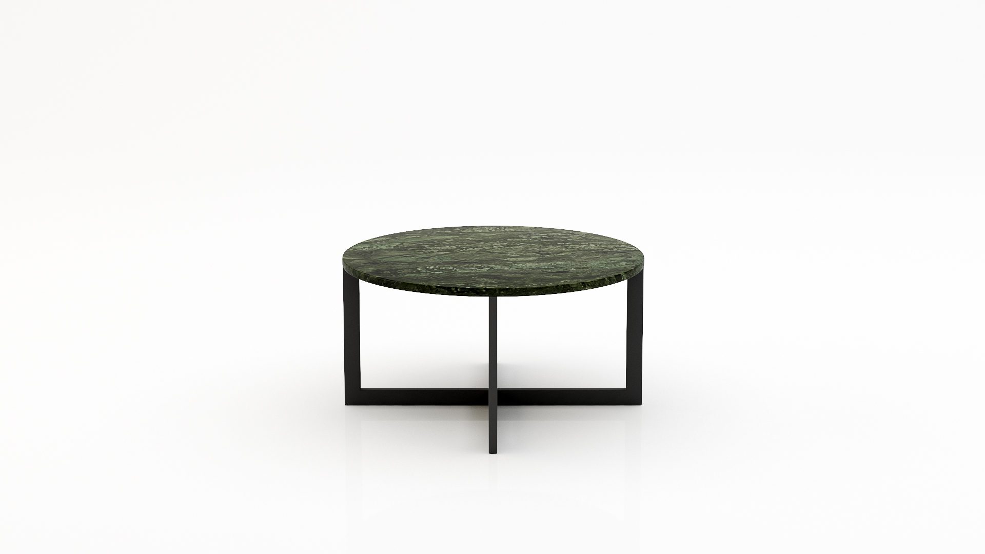 Ronde marmeren salontafel Caffė 4 - Verde Guatemala - 100cm