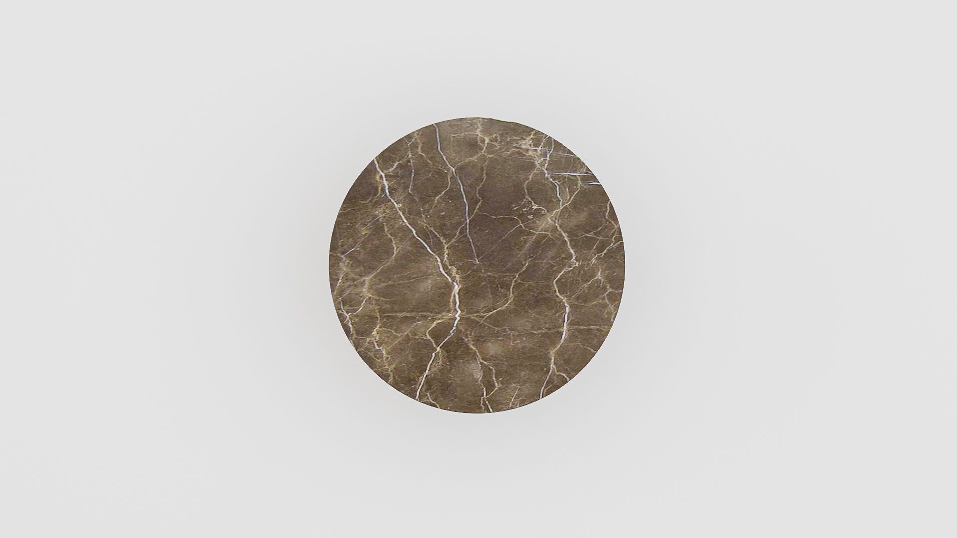 Ronde marmeren salontafel Caffė 4 - Royal Brown - Afbeelding 3