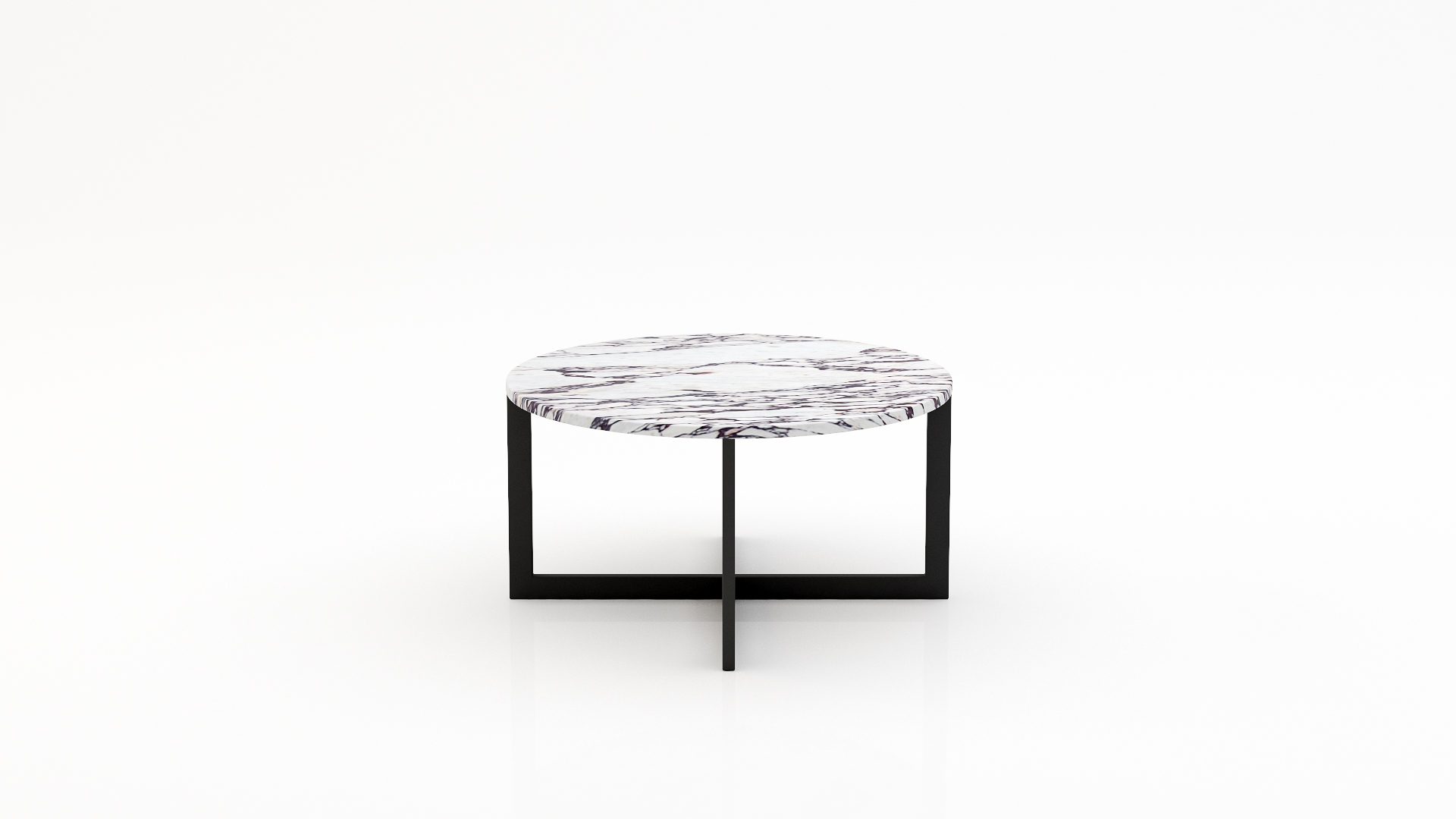 Ronde marmeren salontafel Caffė 4 - Calcatta Viola - 100cm