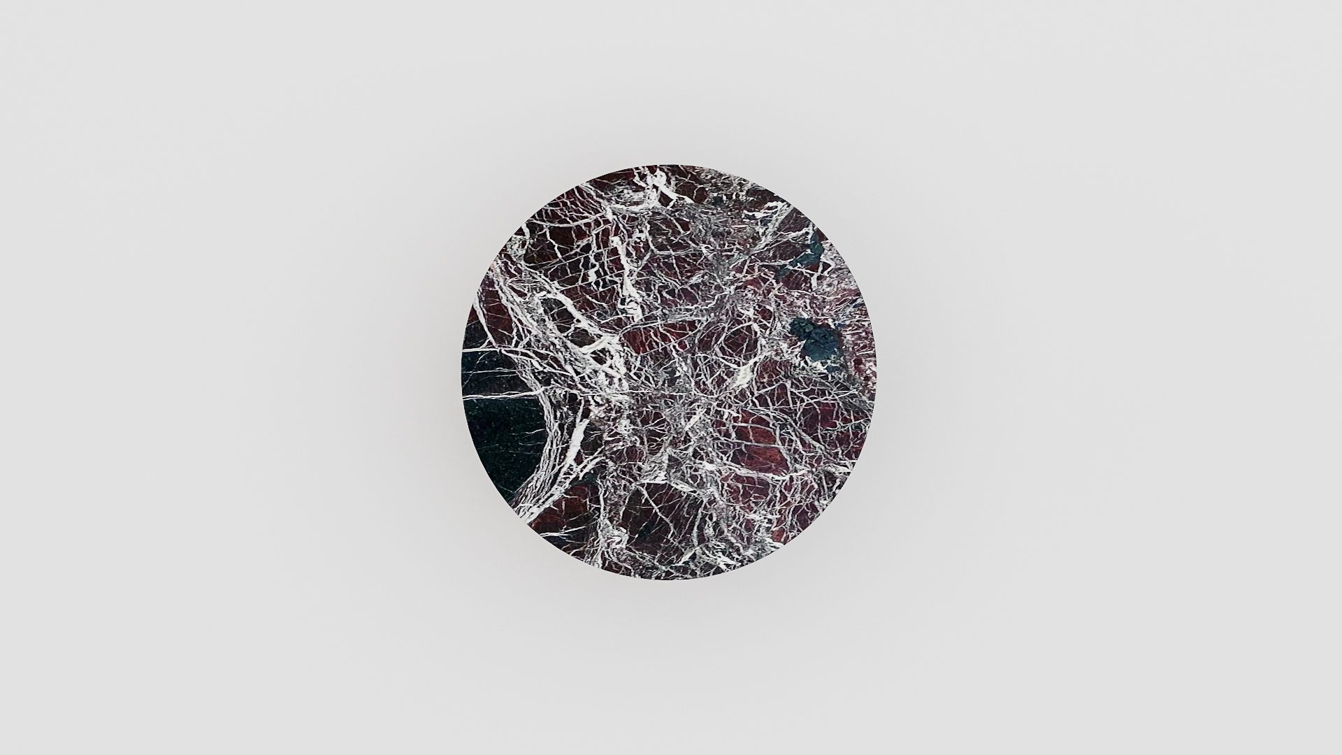 Ronde marmeren salontafel Caffė 4 - Rosso Levanto - Afbeelding 3