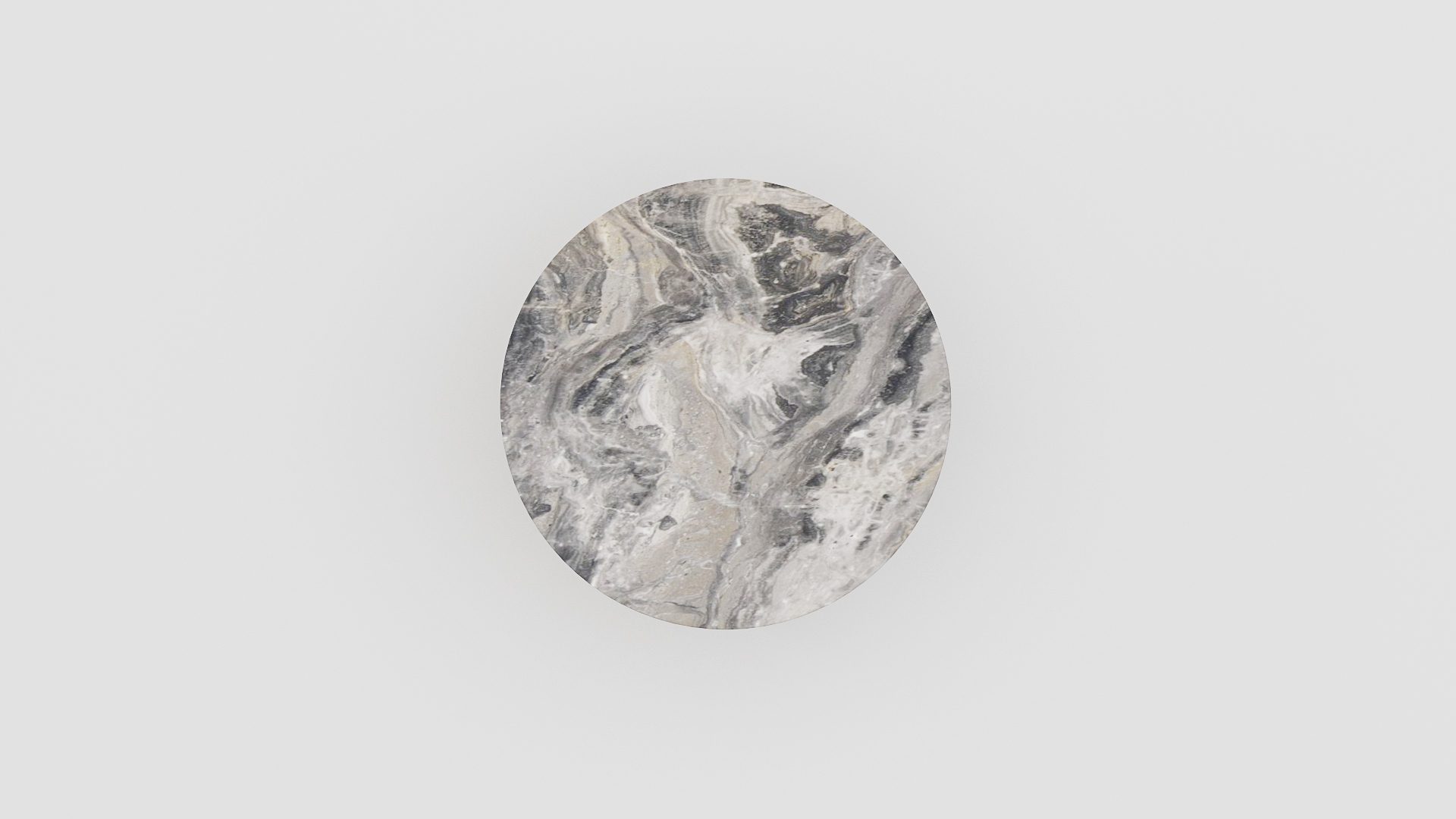 Ronde marmeren salontafel Caffė 4 Arabescato Orobico Grigio - Afbeelding 2
