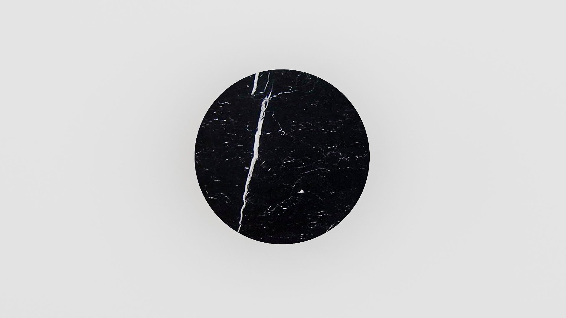 Ronde marmeren salontafel Caffė 4 - Nero Marquina - Afbeelding 3