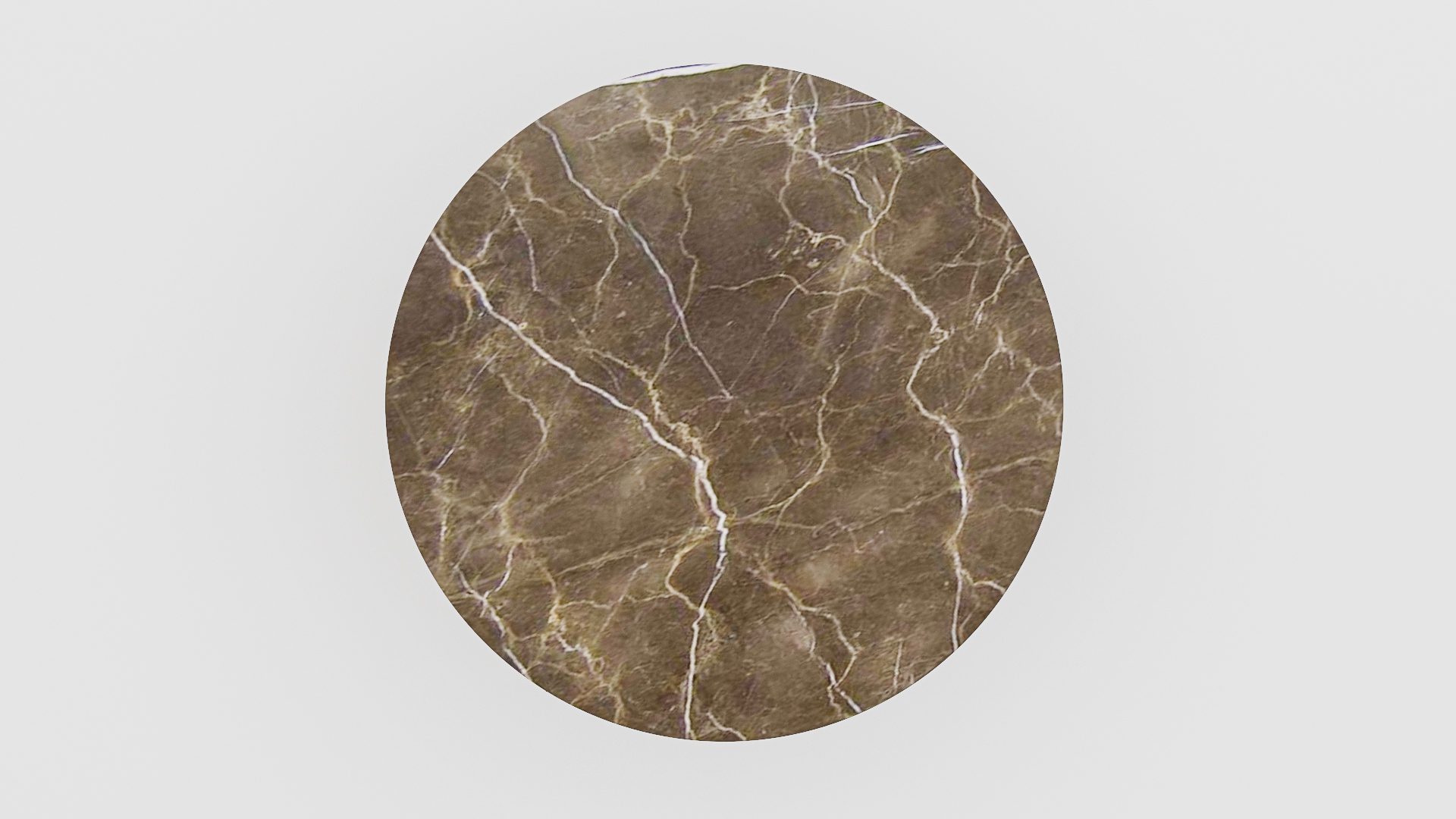 Ronde marmeren eettafel Gelato - Royal Brown - Afbeelding 3