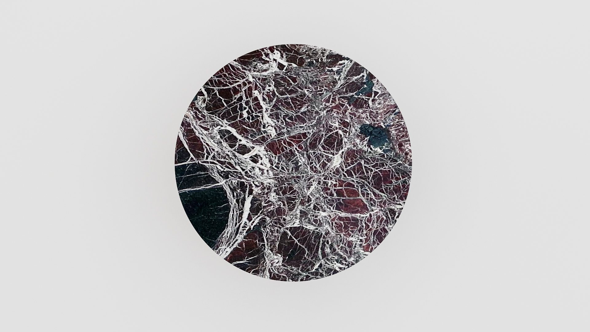 Ronde marmeren eettafel Croce - Rosso Levanto - Afbeelding 3