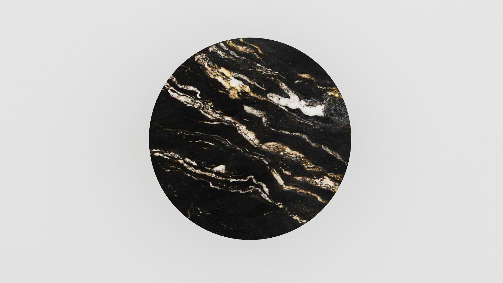 Ronde marmeren eettafel Croce - Titanium - Afbeelding 3