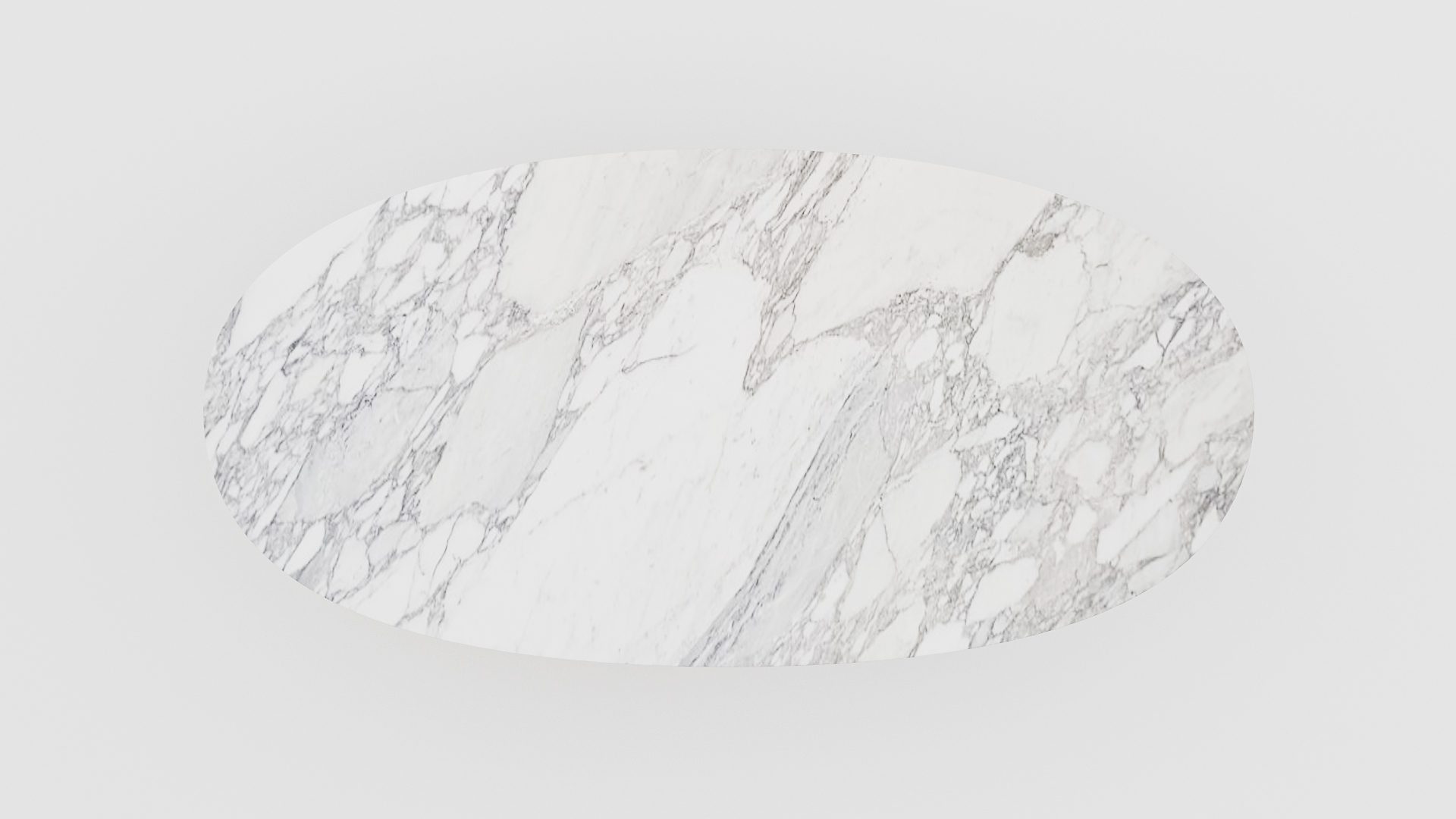 Ovale marmeren eettafel Pipistrello - Arabescato Carrara - Afbeelding 4