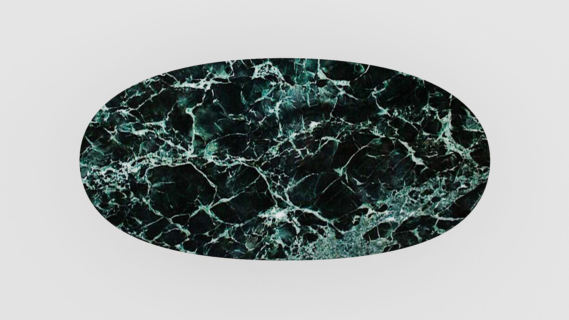 Ovale marmeren eettafel Pipistrello - Verde rameggiato - Afbeelding 4