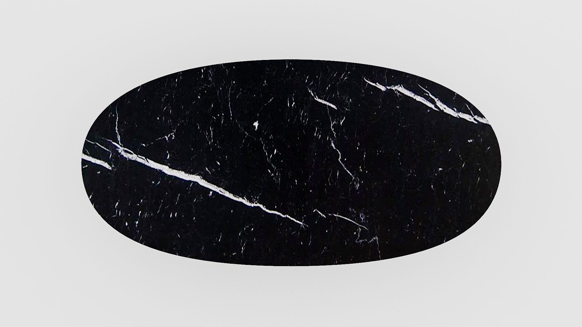 Ovale marmeren eettafel Pipistrello - Nero Marquina - Afbeelding 4