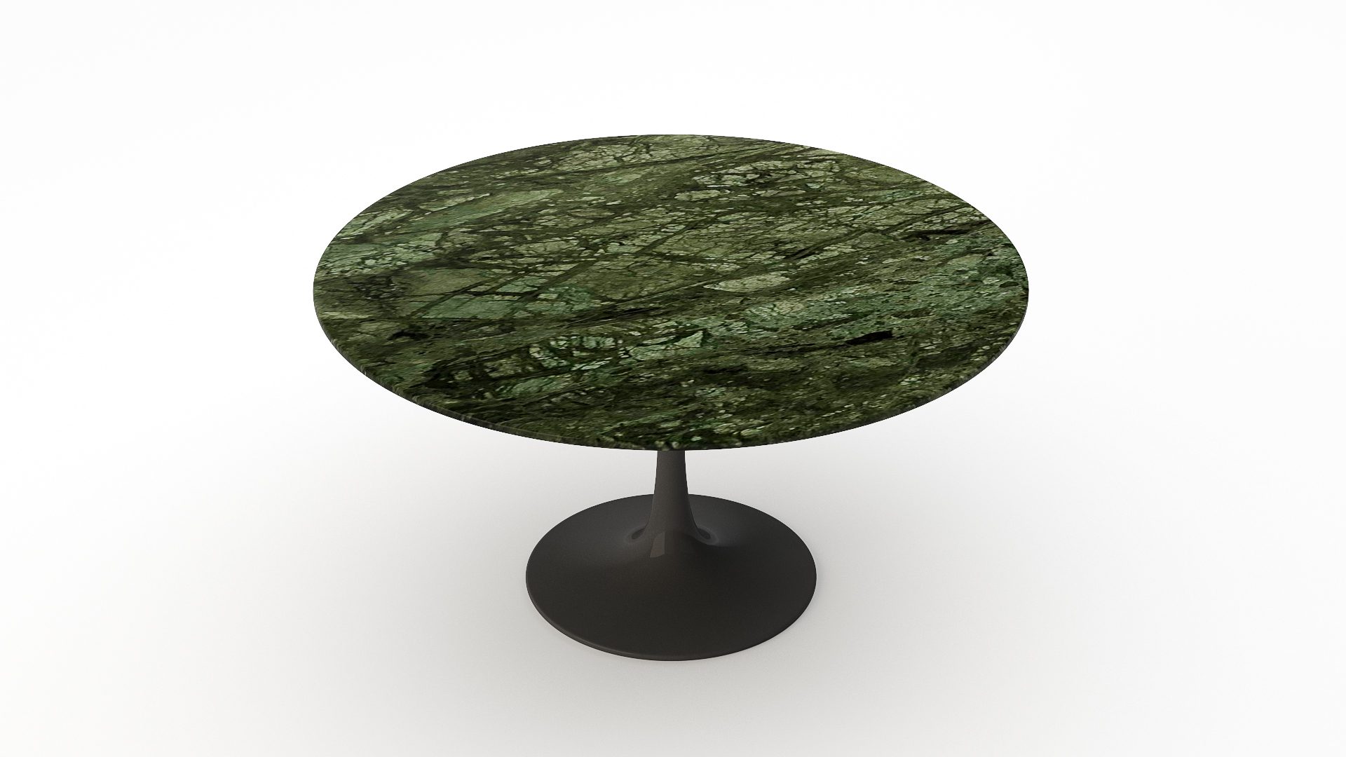 Ronde marmeren eettafel Tulip - Verde Guatemala - Afbeelding 2