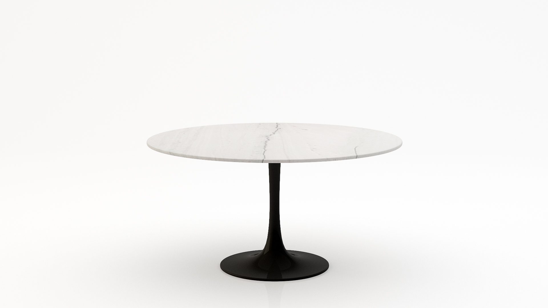 Ronde marmeren eettafel Tulip - Mont Blanc Quartzite - 170cm