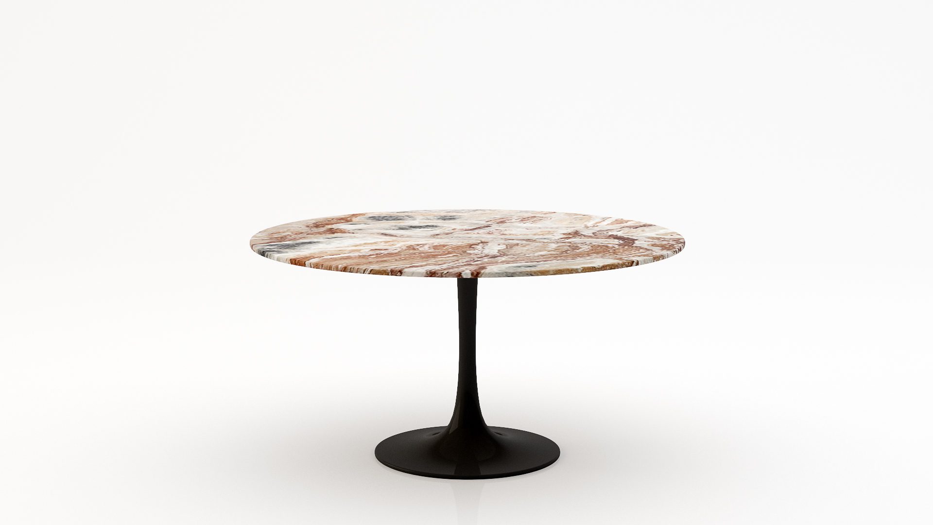 Ronde marmeren eettafel Tulip - Arabescato Orobico Rosso - 170cm