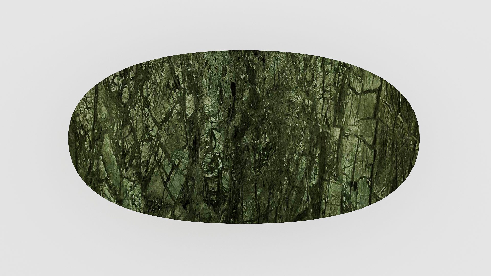 Ovale marmeren eettafel Stella - Verde Guatemala - Afbeelding 4