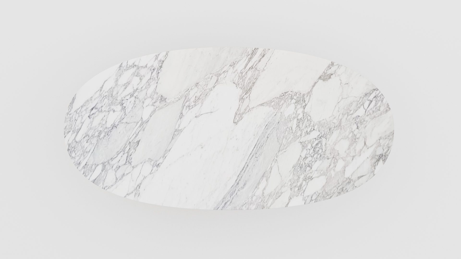 Ovale marmeren eettafel Stella - Arabescato Carrara - Afbeelding 4