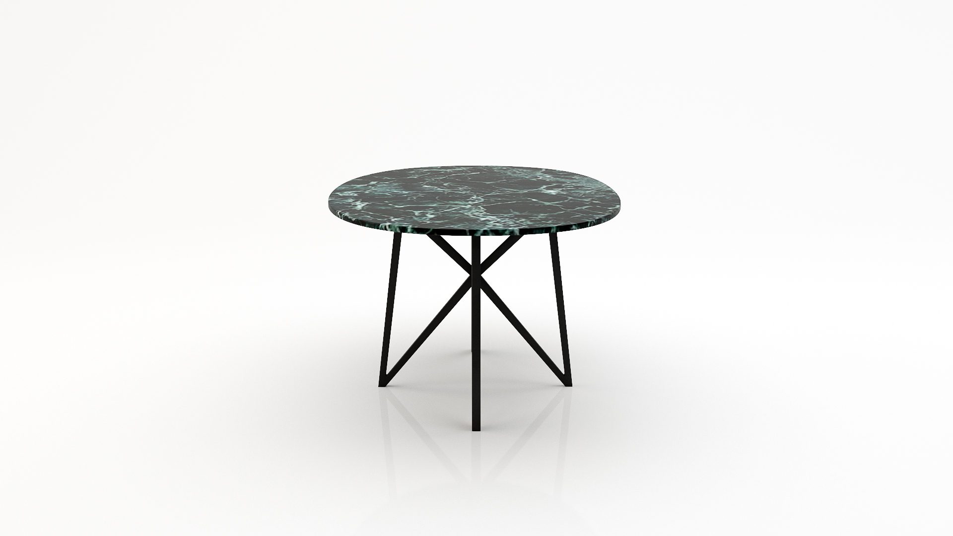 Ovale marmeren eettafel Stella - Verde Rameggiato - Afbeelding 3