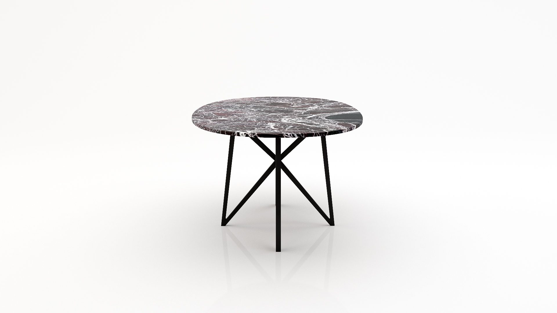 Ovale armeren eettafel Stella - Rosso Levanto - Afbeelding 3