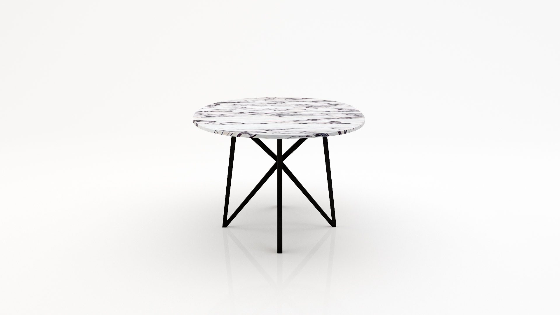 Ovale marmeren eettafel Stella - Calcatta Viola - Afbeelding 3