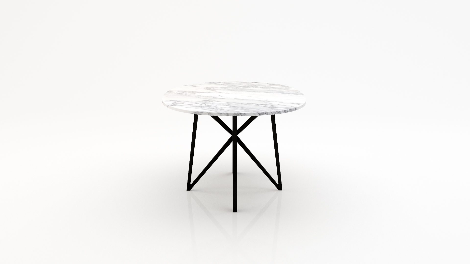 Ovale marmeren eettafel Stella - Arabescato Carrara - Afbeelding 3