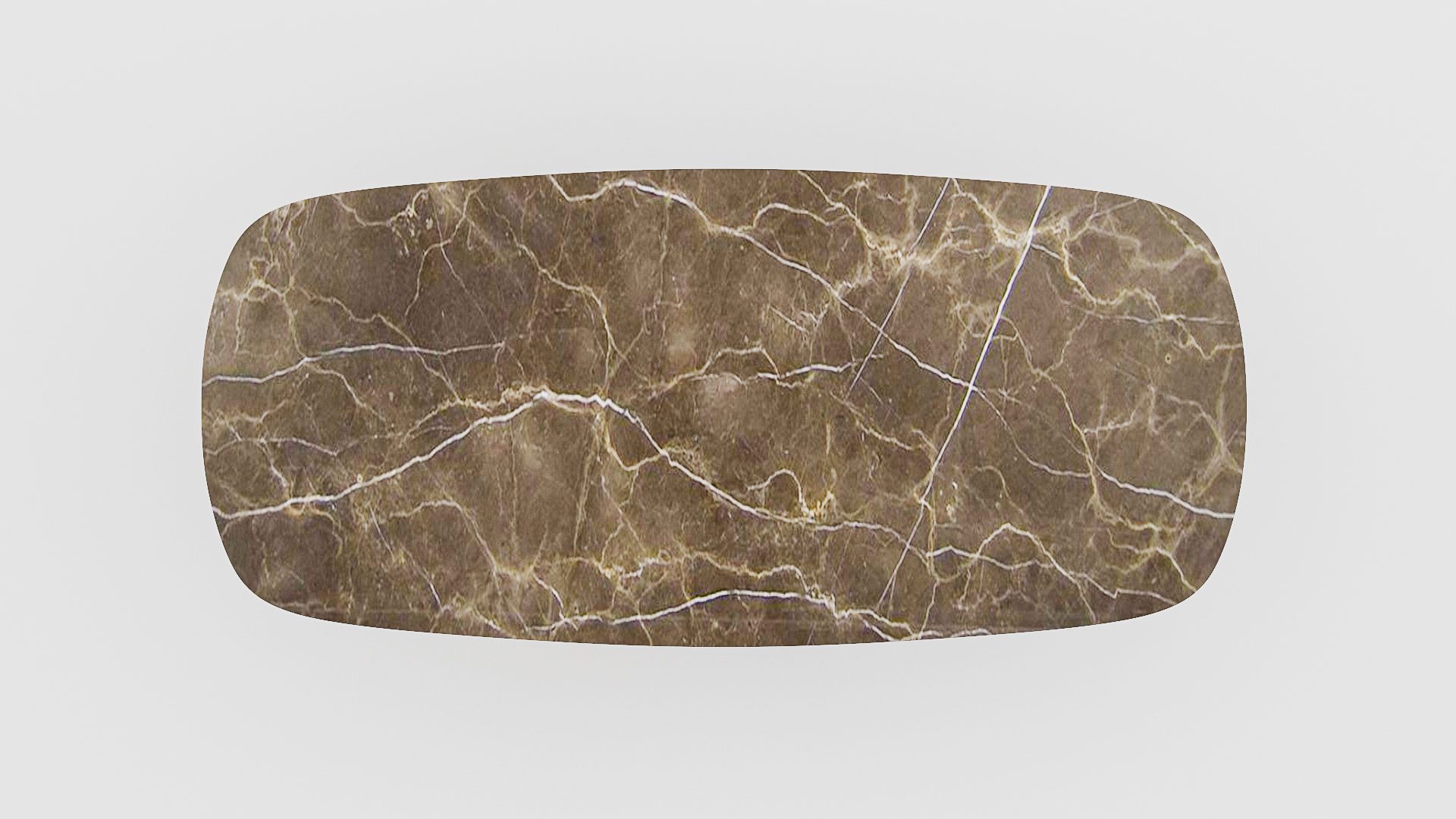 Deens ovale marmeren eettafel Stella - Royal Brown - Afbeelding 4