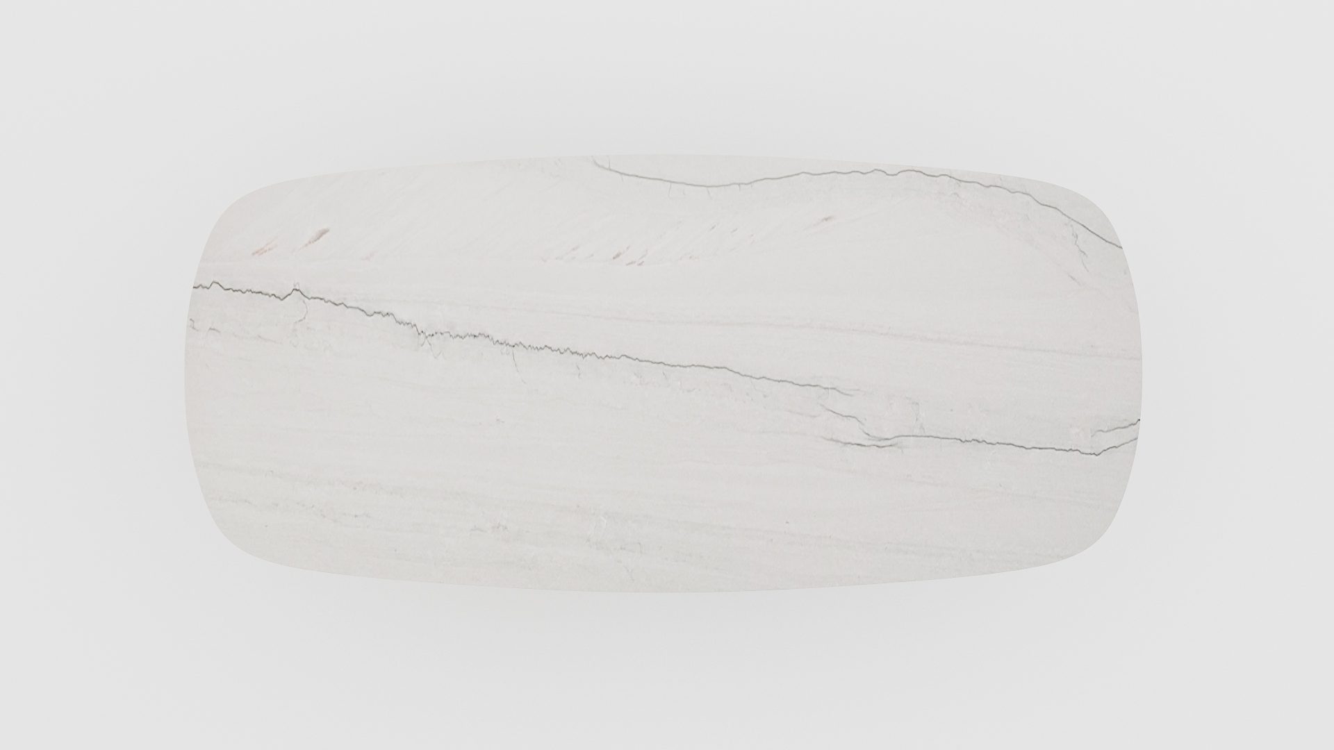 Deens ovale marmeren eettafel Stella - Mont Blanc Quartzite - Afbeelding 4