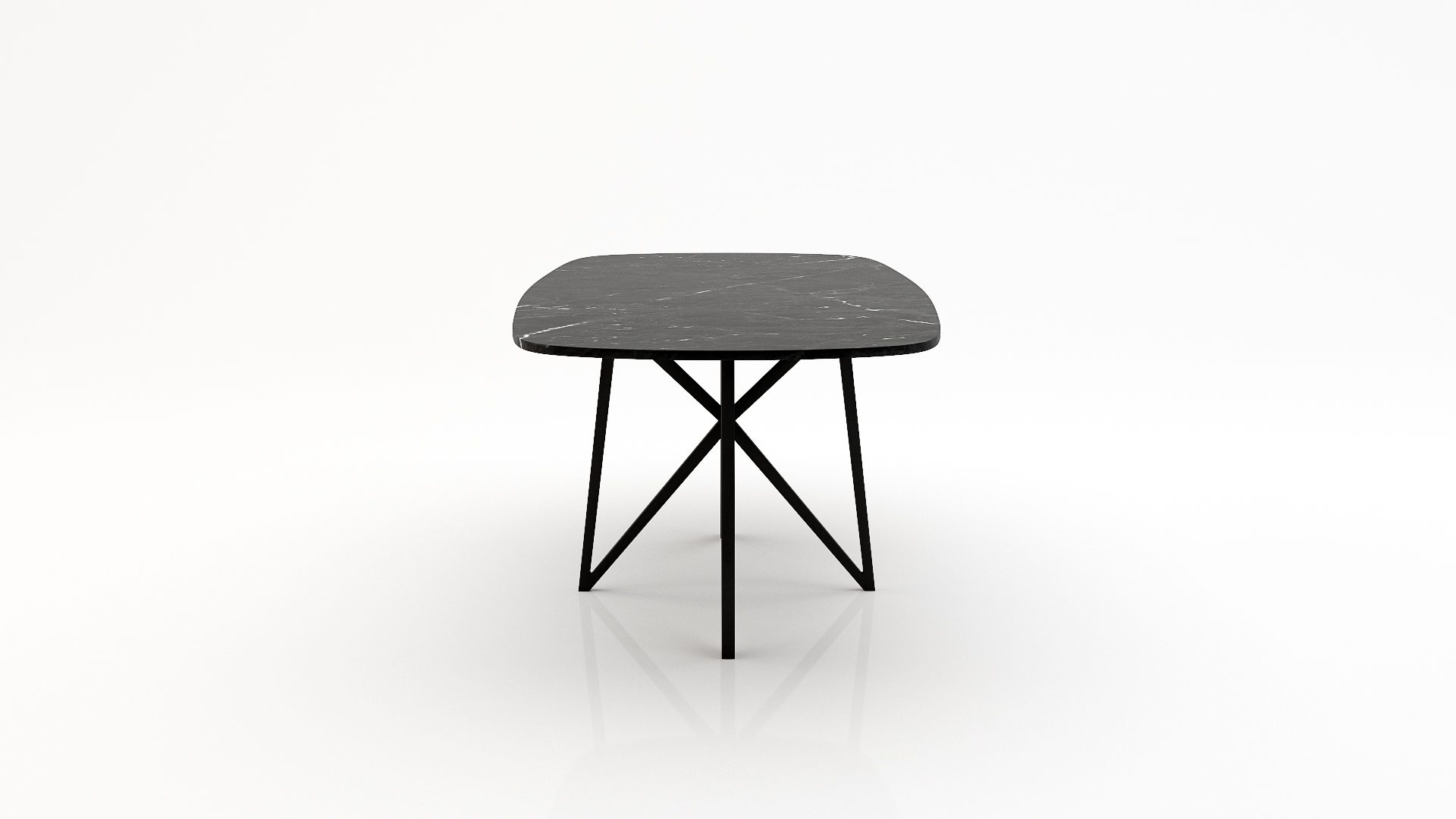 Deens ovale marmeren eettafel Stella - Negresco - Afbeelding 3