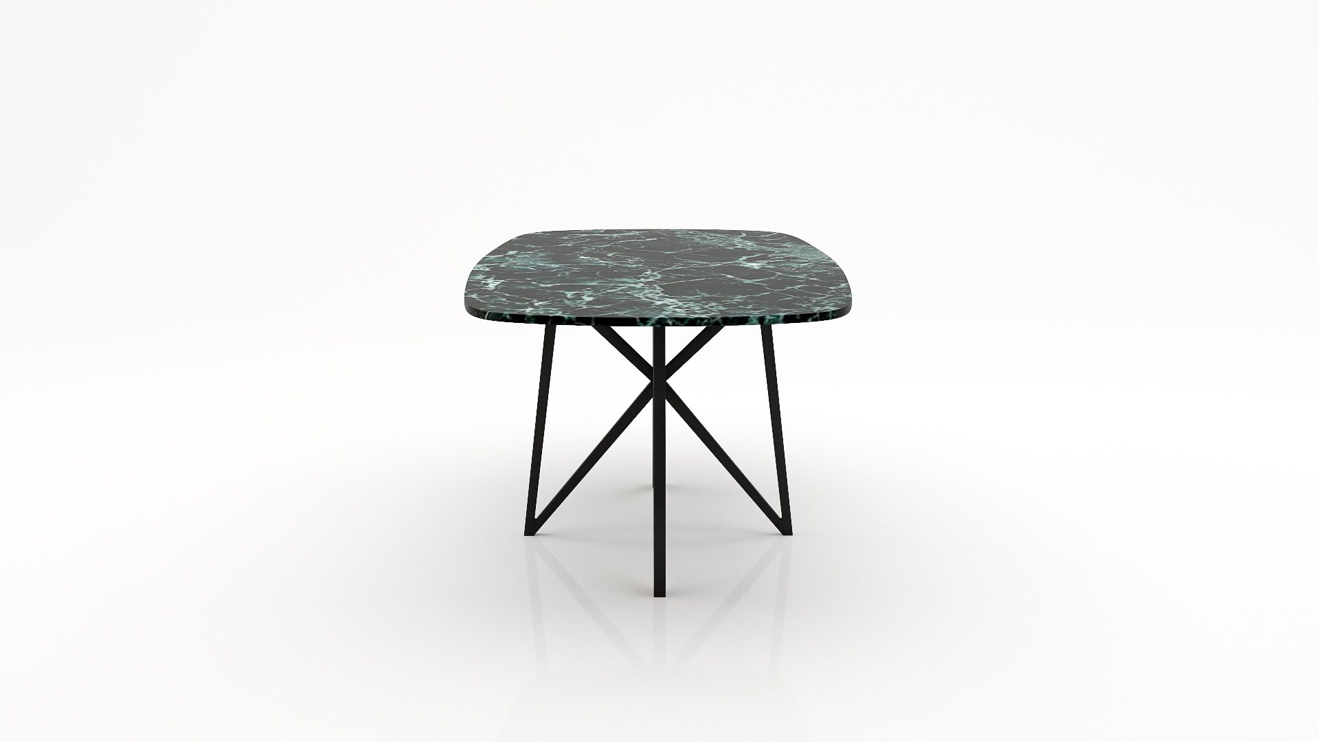 Deens ovale marmeren eettafel Stella - Verde rameggiato - Afbeelding 3