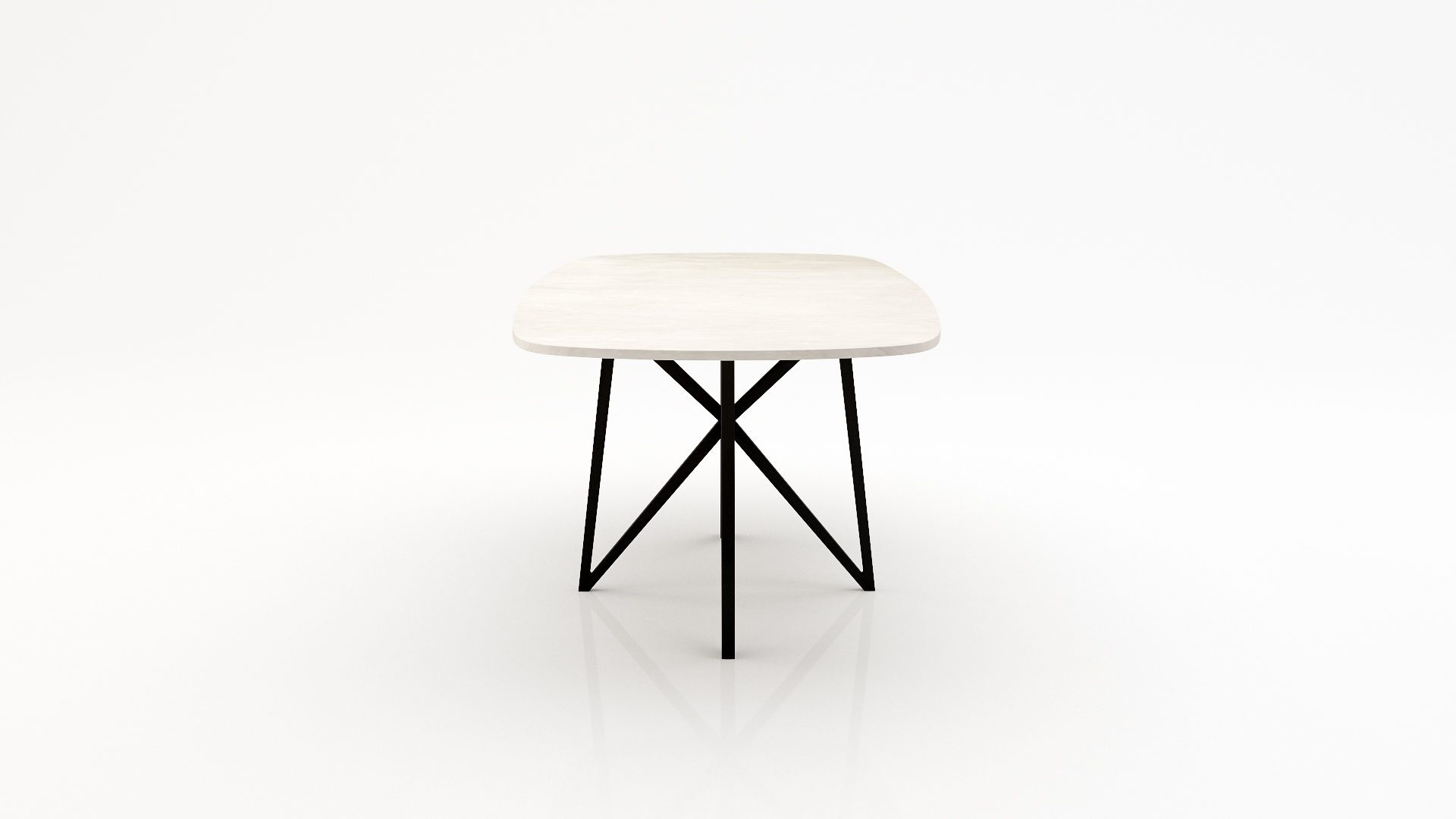 Deens ovale marmeren eettafel Stella Botticino Semi Classico - Afbeelding 3