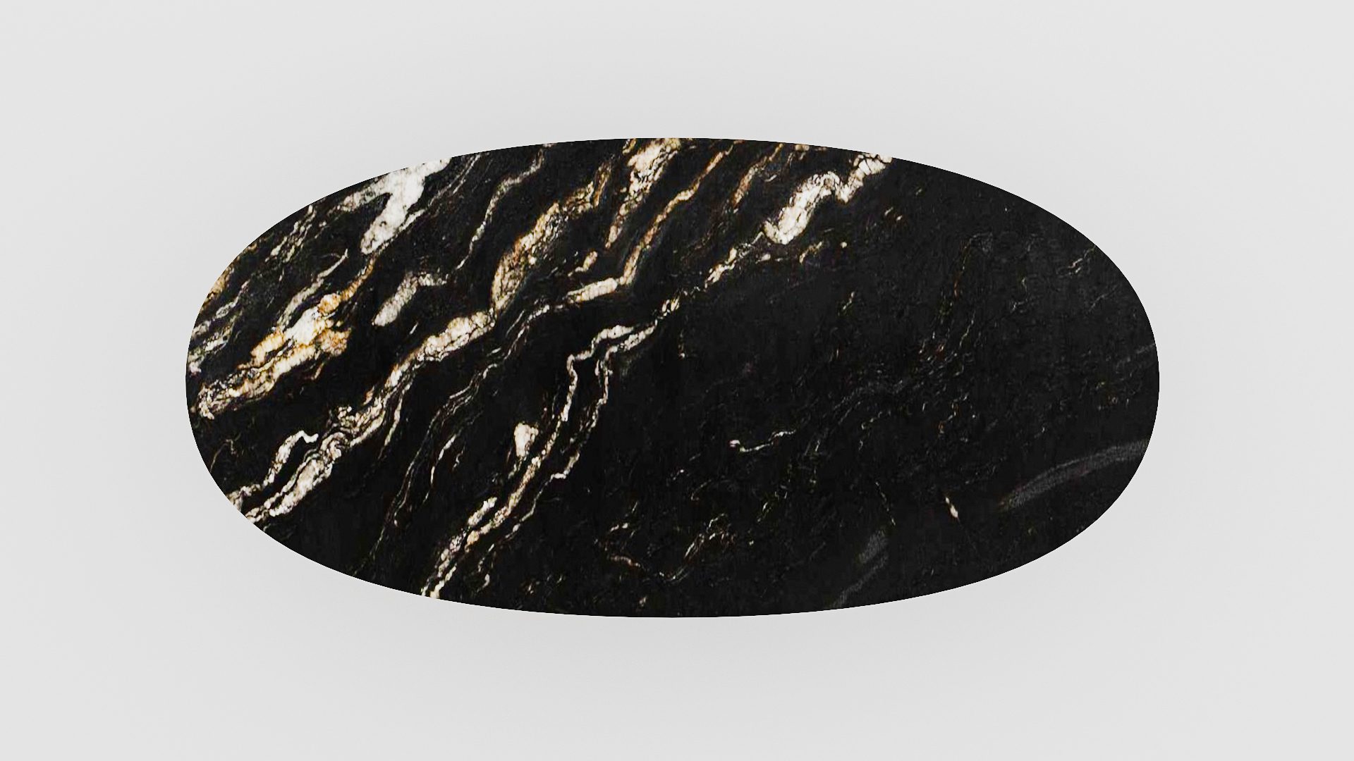 Ovale marmeren eettafel Polipetti - Titanium - Afbeelding 4