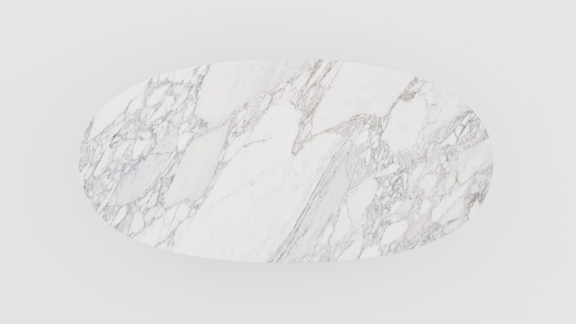 Ovale marmeren eettafel Polipetti - Arabescato Carrara - Afbeelding 4