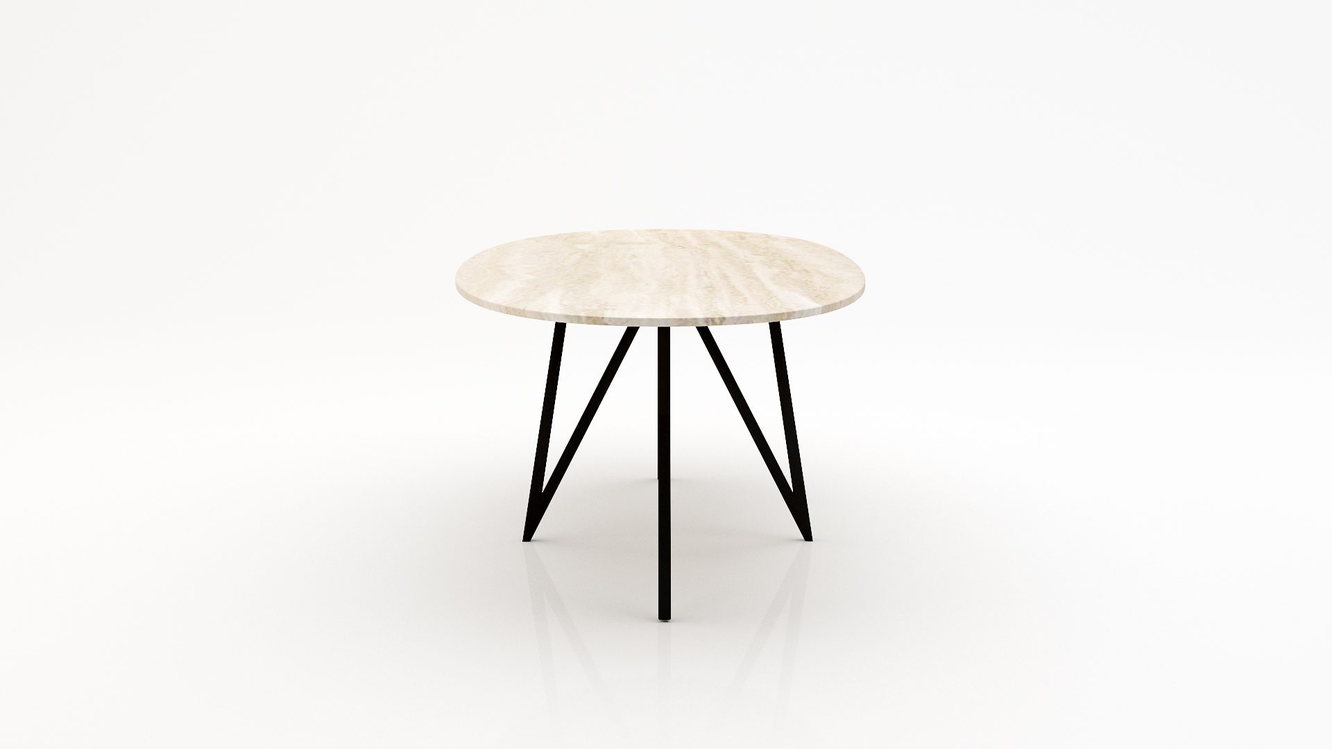 Ovale marmeren eettafel Polipetti - Travertino Chiaro - Afbeelding 3