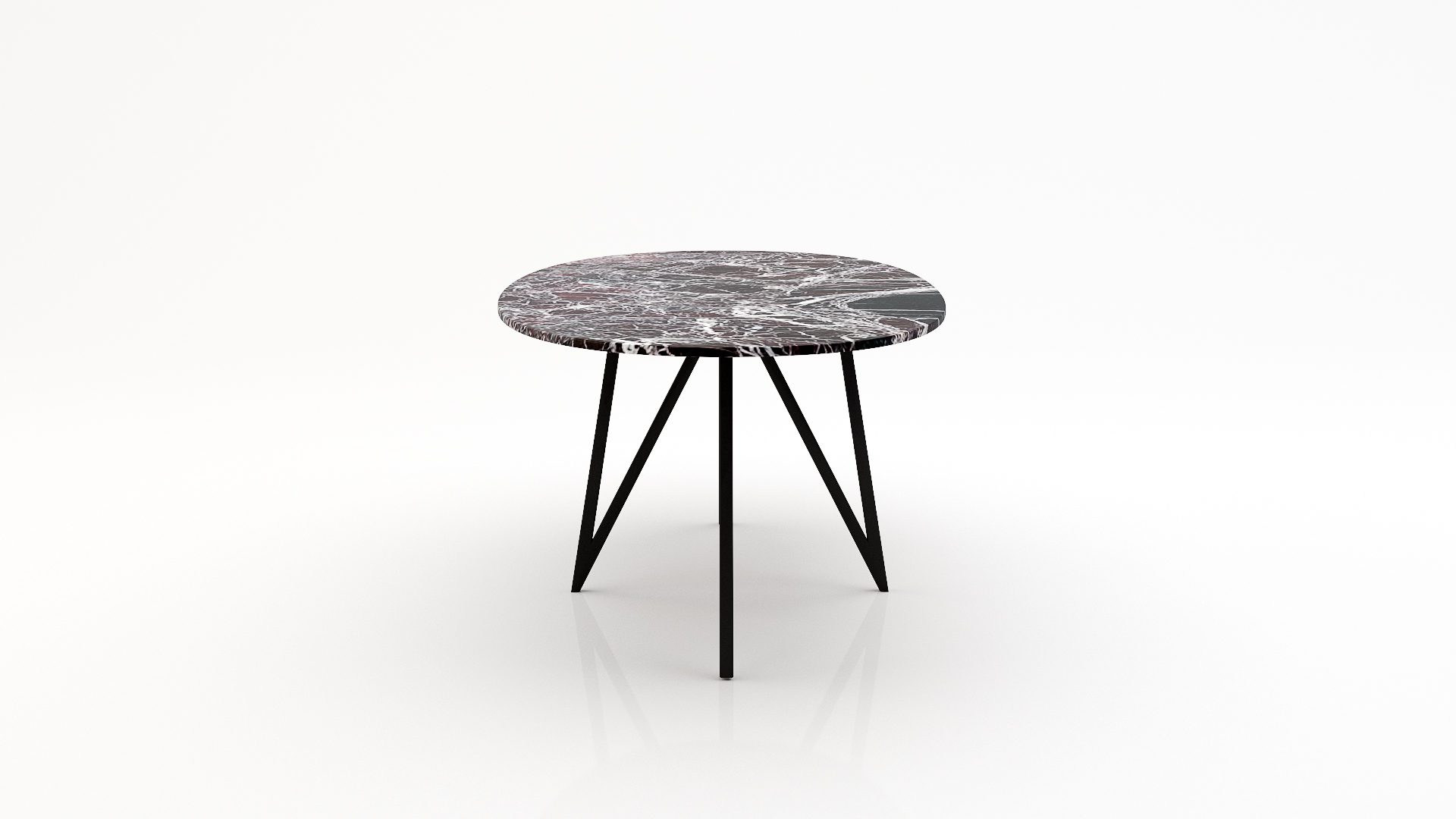 Ovale marmeren eettafel Polipetti - Rosso Levanto - Afbeelding 3