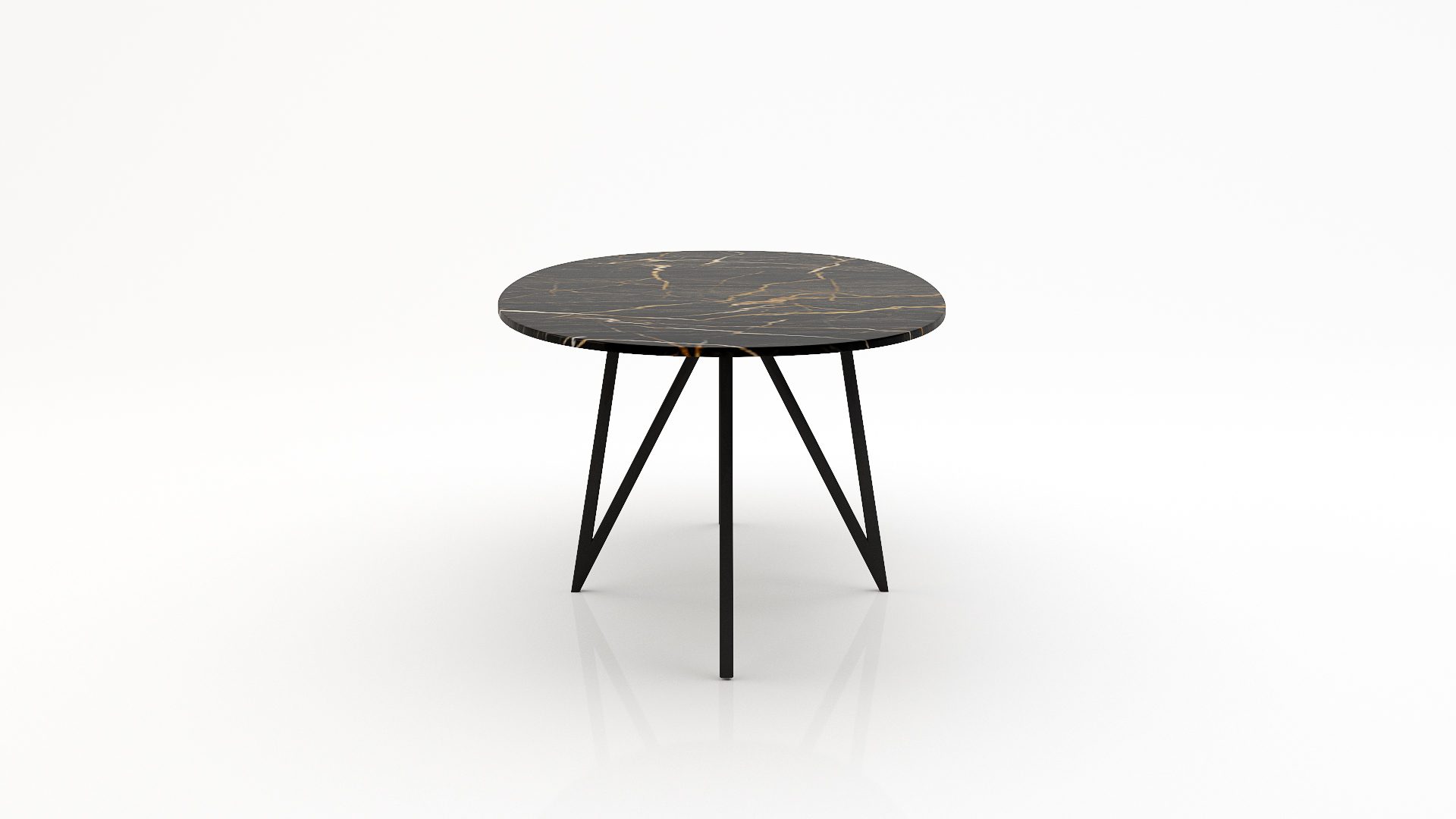 Ovale marmeren eettafel Polipetti - Nero saint port laurent - Afbeelding 3