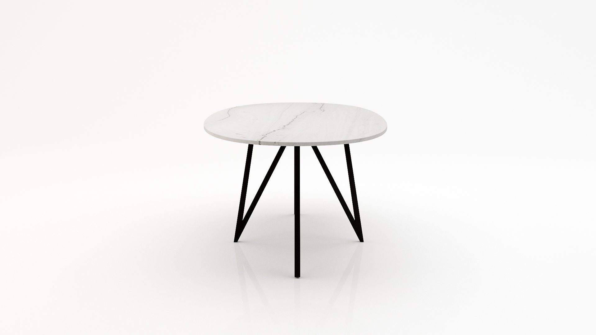 Ovale marmeren eettafel Polipetti - Mont Blanc Quartzite - Afbeelding 3