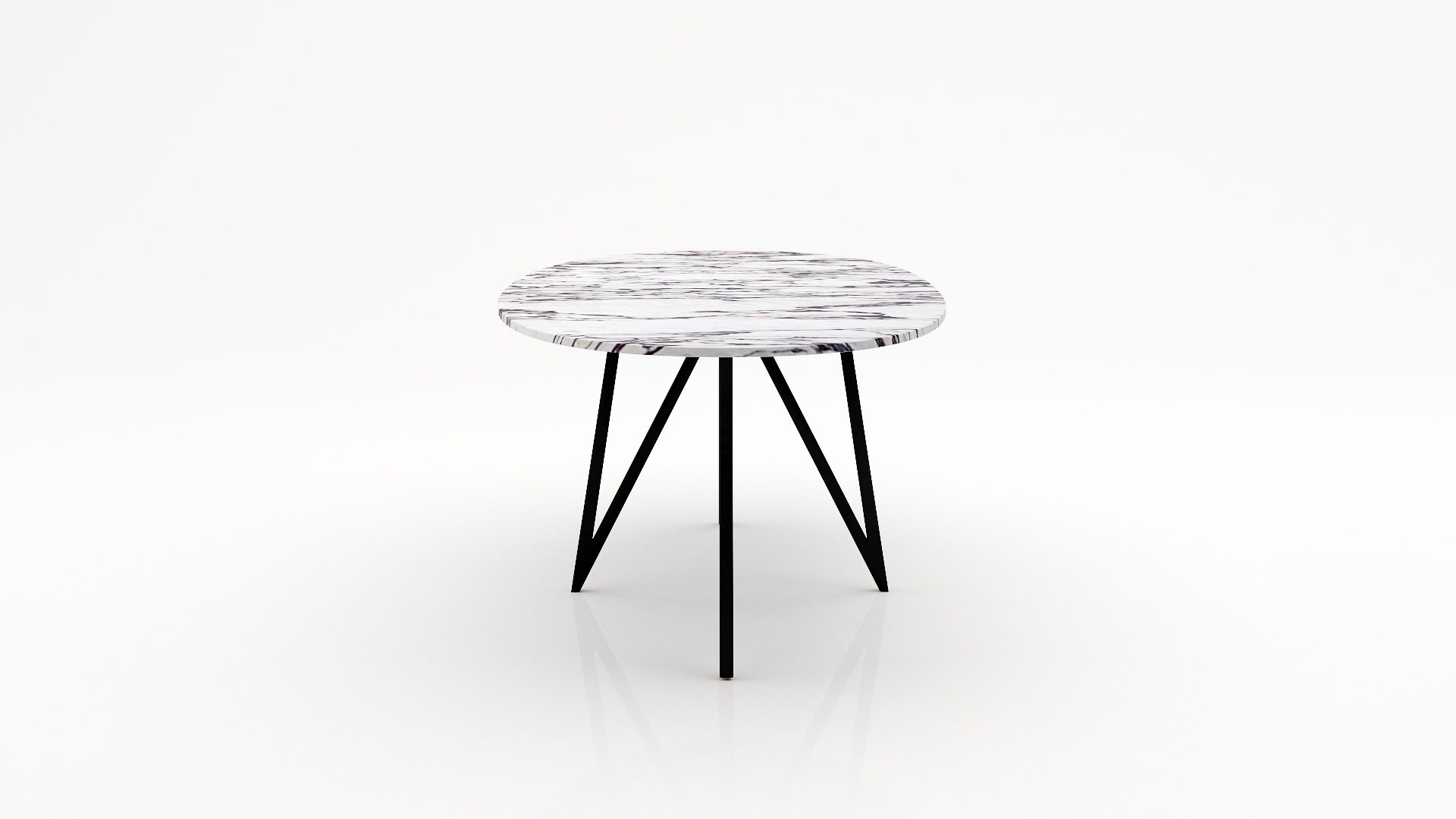 Ovale marmeren eettafel Polipetti - Calcatta Viola - Afbeelding 3