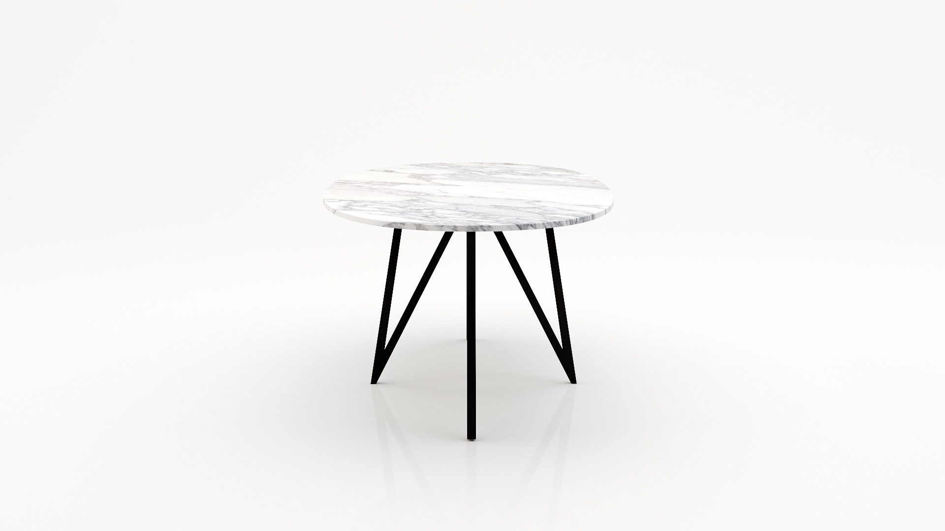 Ovale marmeren eettafel Polipetti - Arabescato Carrara - Afbeelding 3