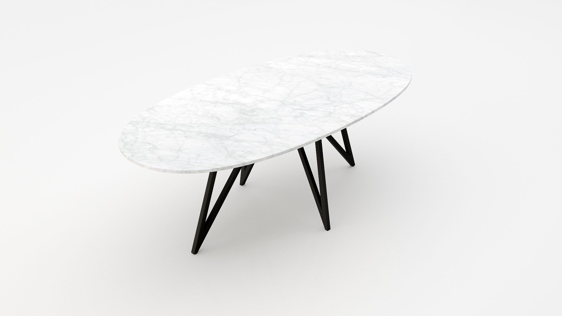 Polipetti - Ovaal - Bianco Carrara CD CHIARO