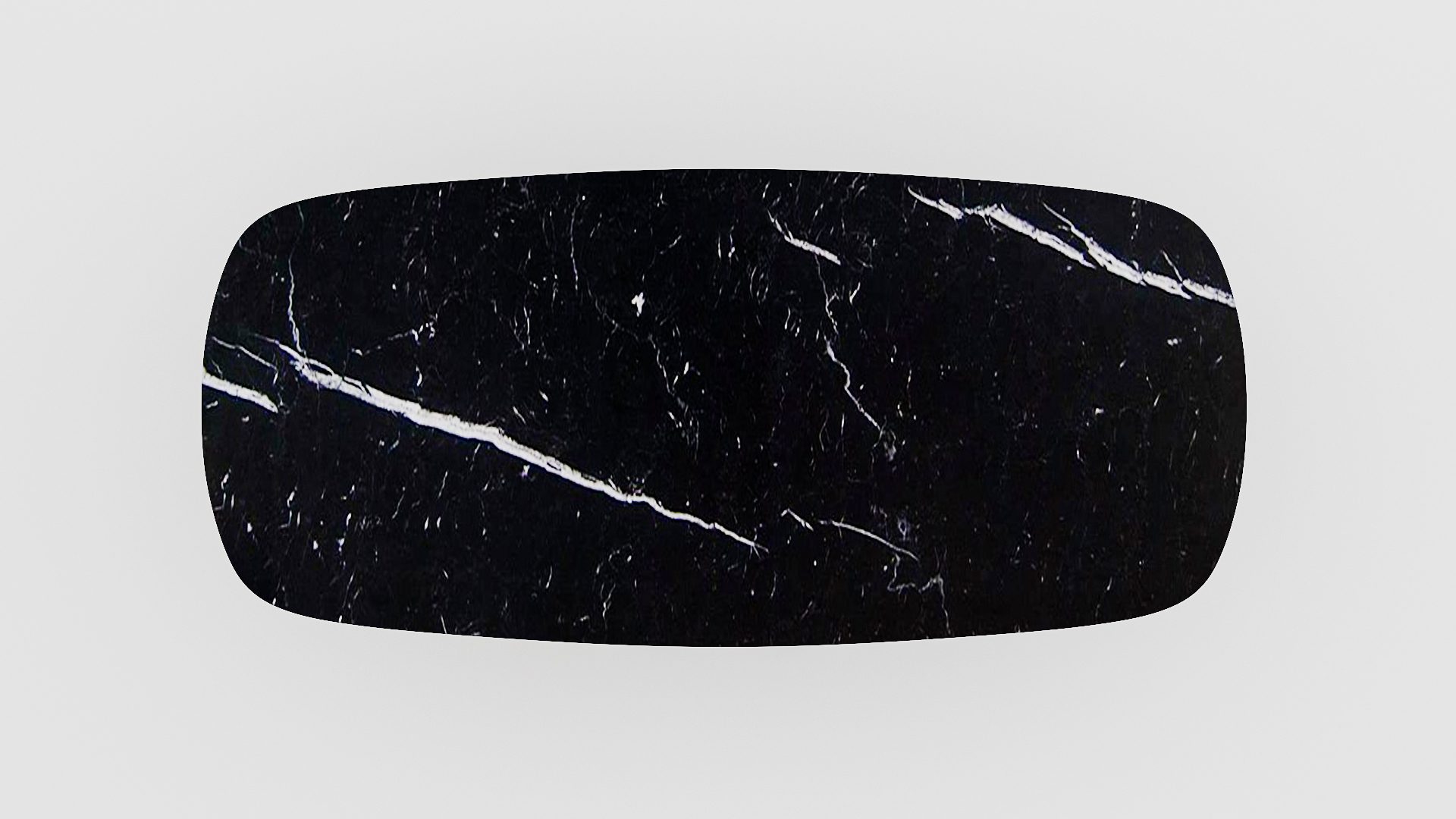 Deens ovale marmeren eettafel Polipetti - Nero Marquina - Afbeelding 4
