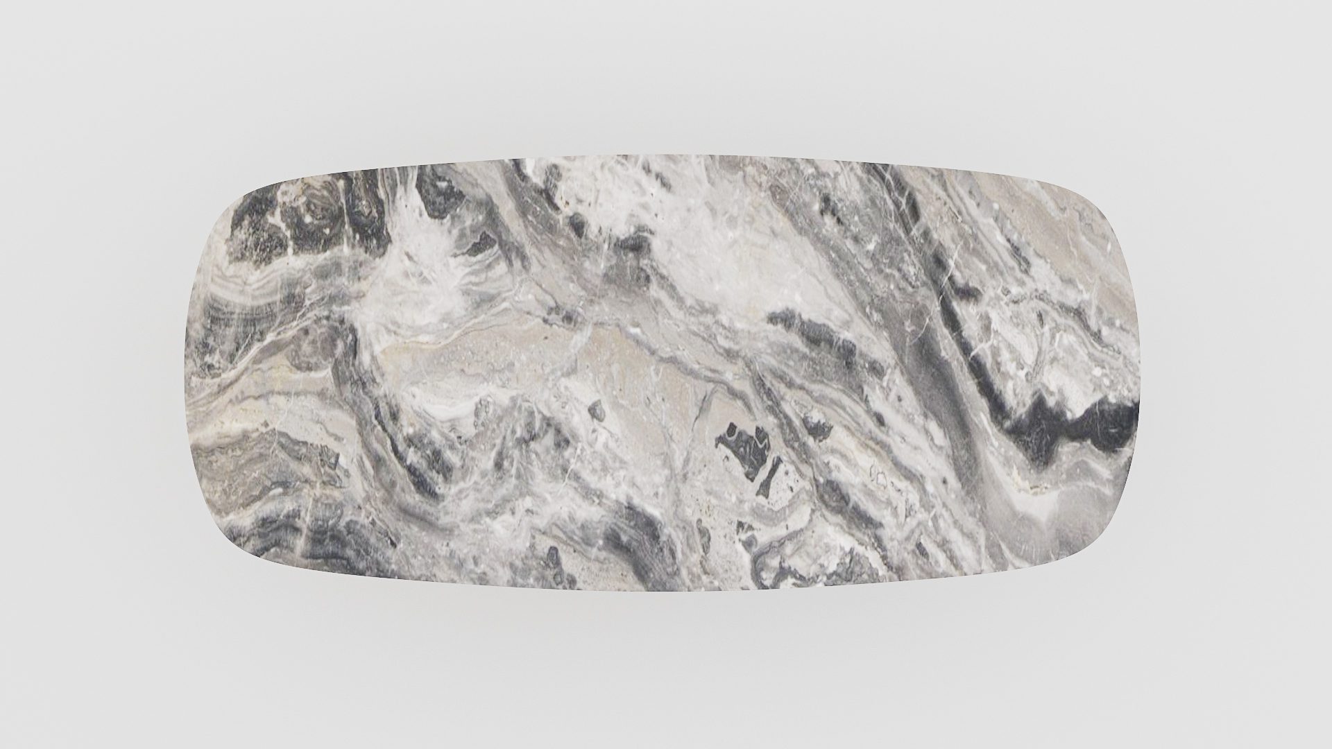 Deens ovale marmeren eettafel Polipetti Arabescato Orobico Grigio - Afbeelding 4