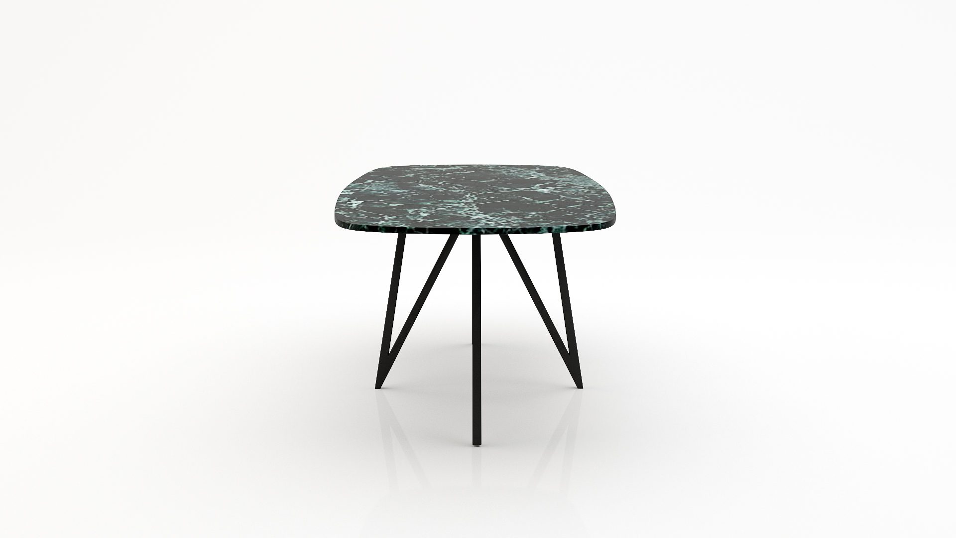 Deens ovale marmeren eettafel Polipetti - Verde rameggiato - Afbeelding 3