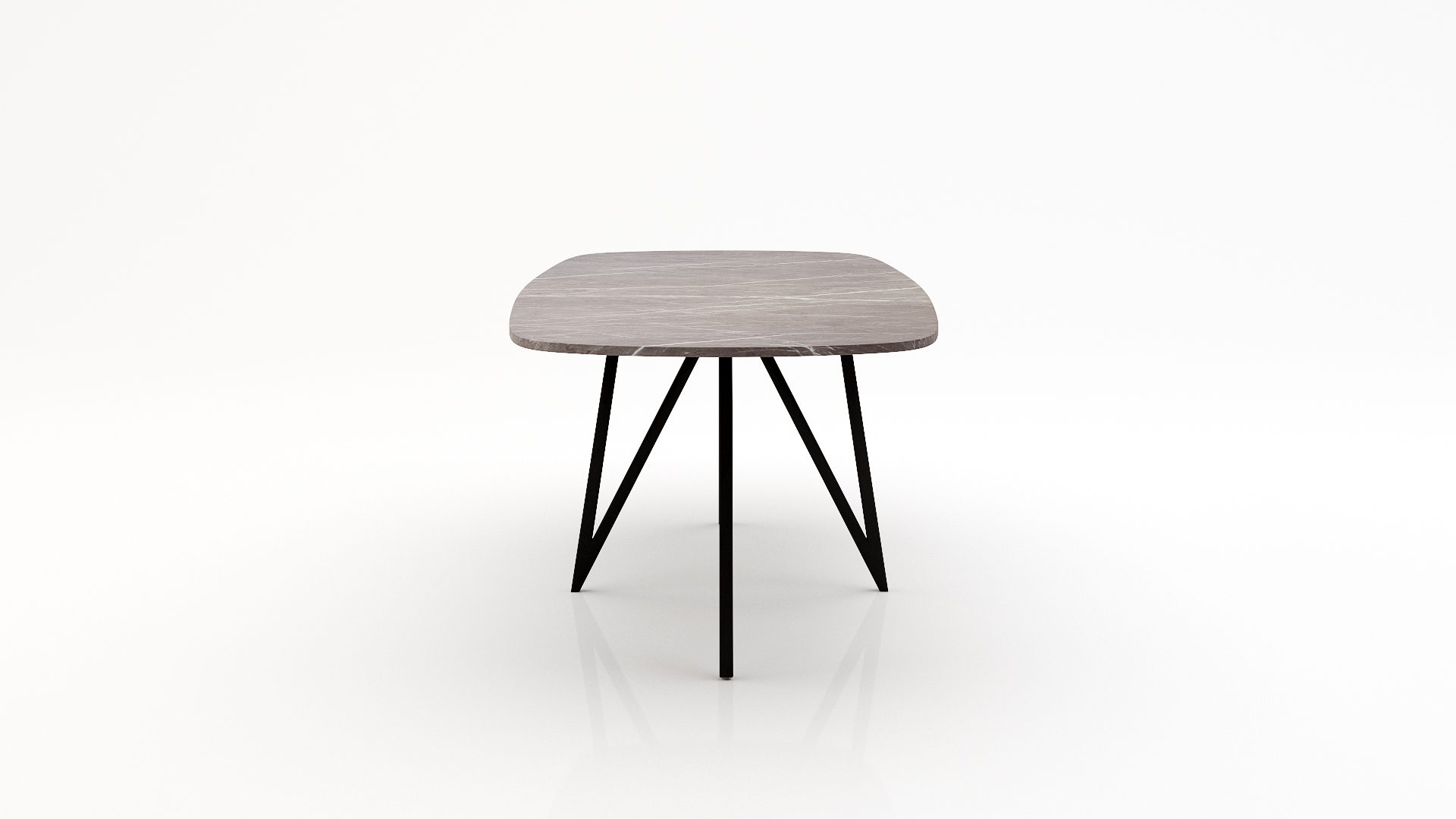 Deens ovale marmeren eettafel Polipetti - Pietra Grey - Afbeelding 3